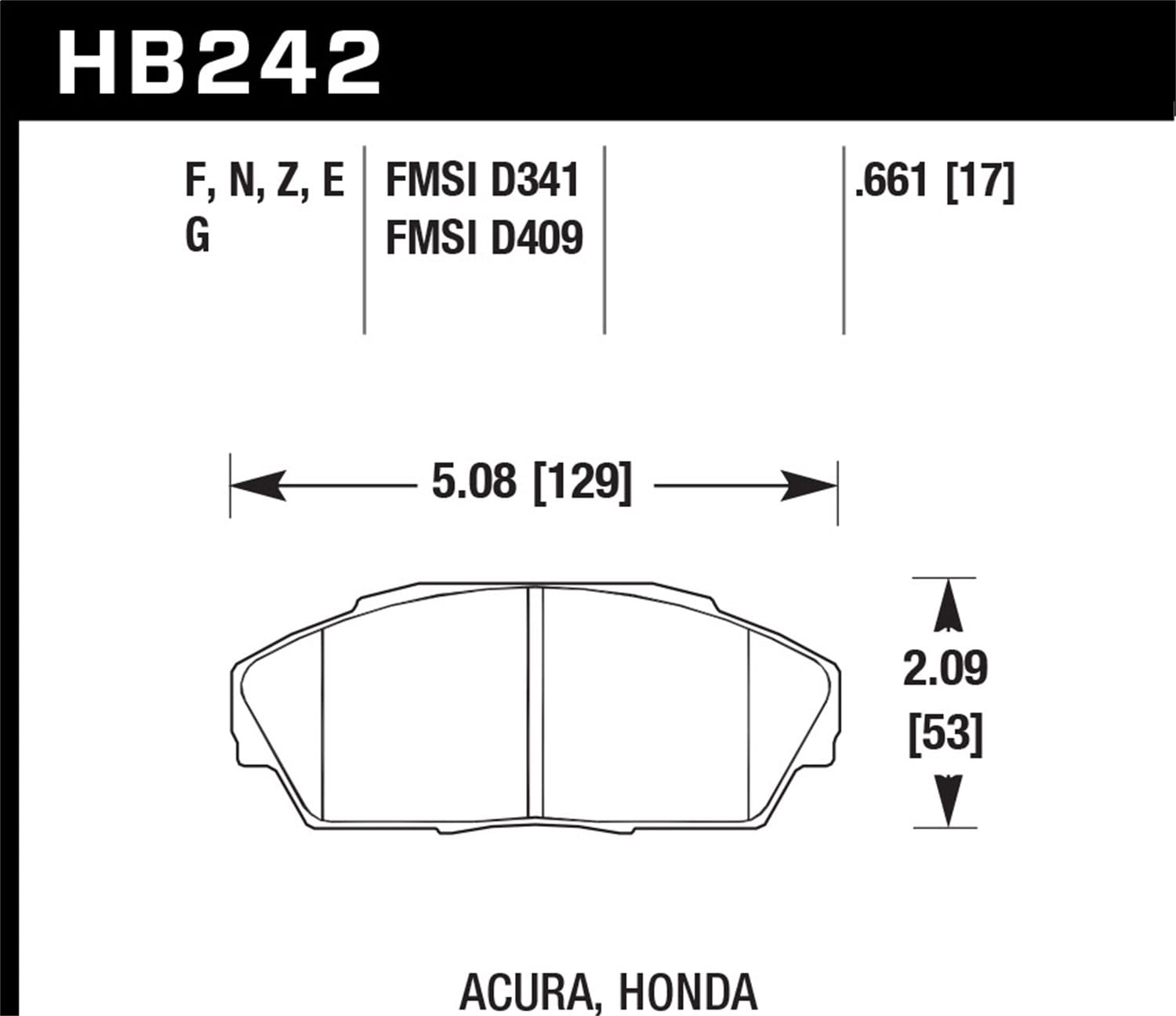 HPS 5.0 Disc Brake Pad