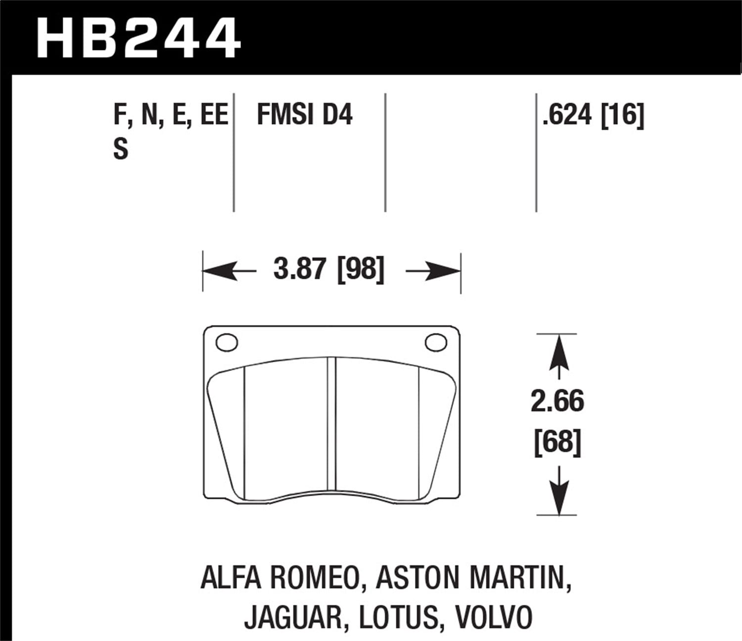 ER-1 Disc Brake Pad