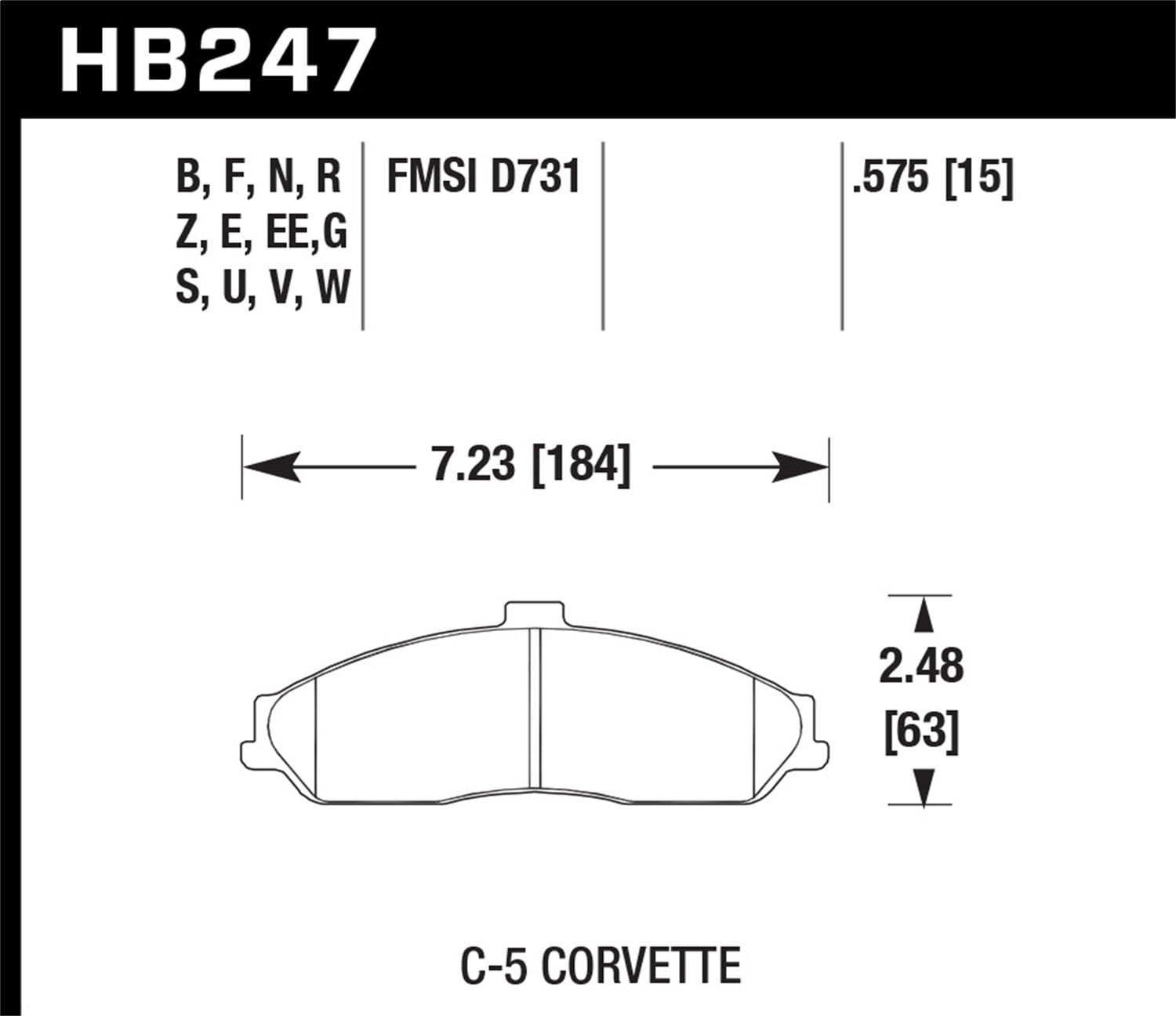 HPS 5.0 Disc Brake Pad
