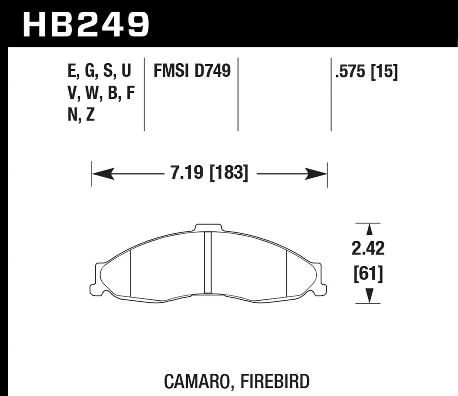 HPS 5.0 Disc Brake Pad