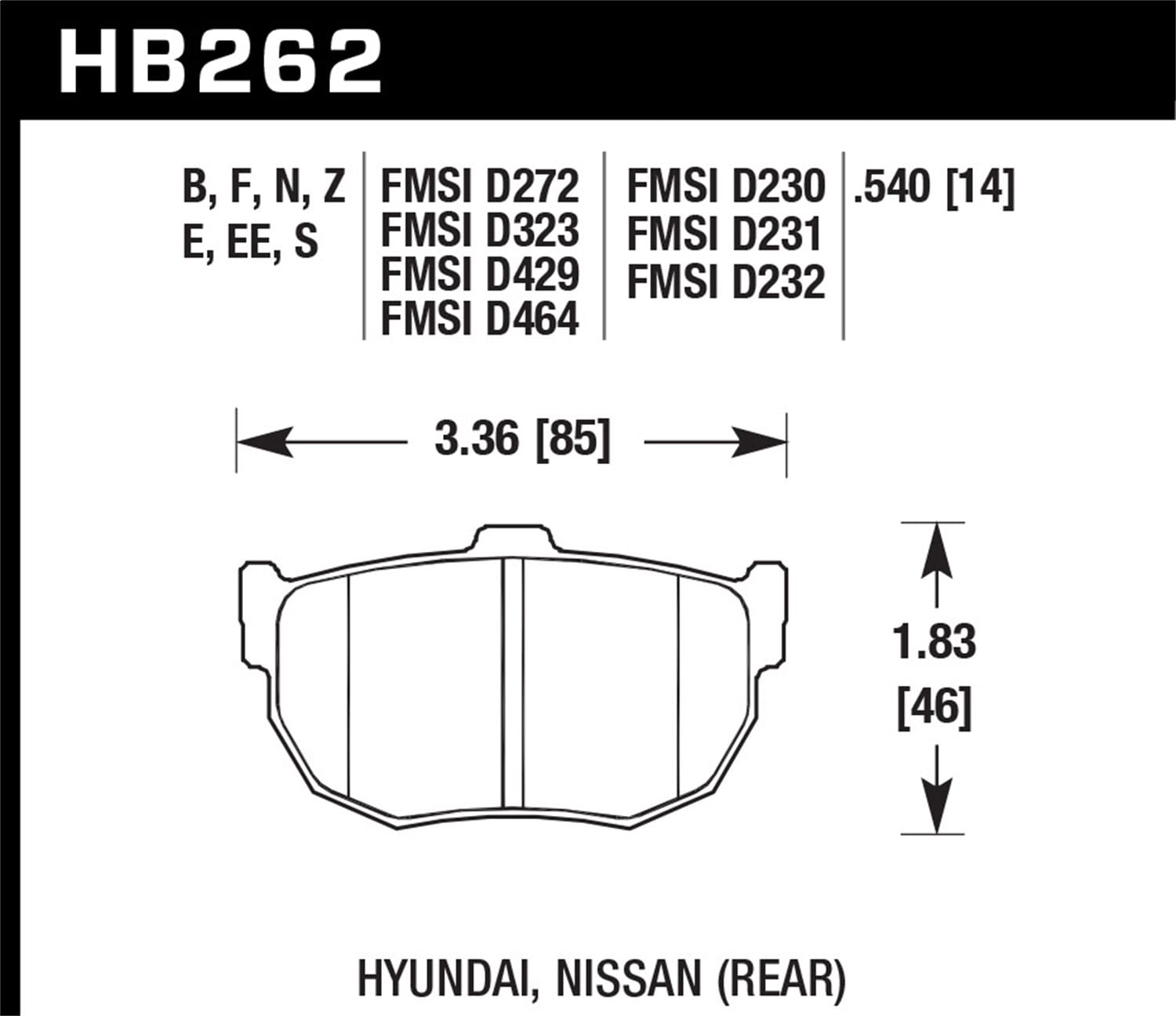 HPS 5.0 Disc Brake Pad