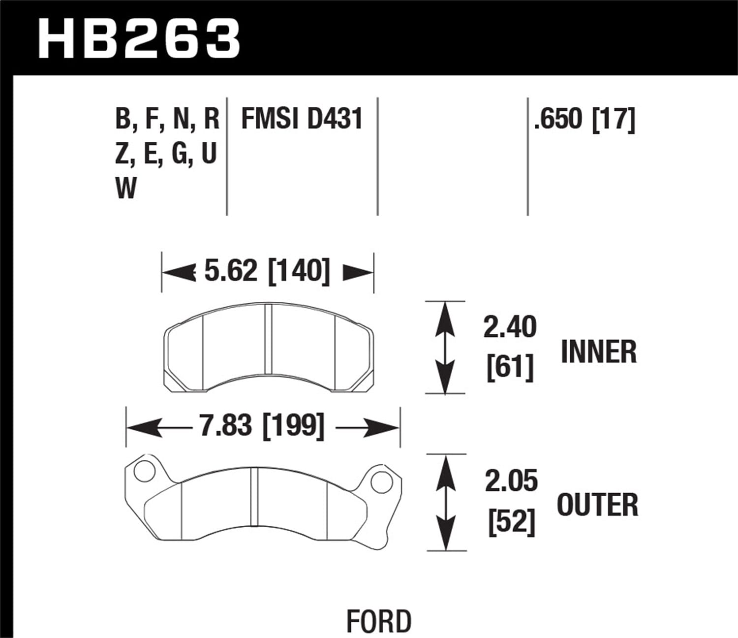 HPS 5.0 Disc Brake Pad