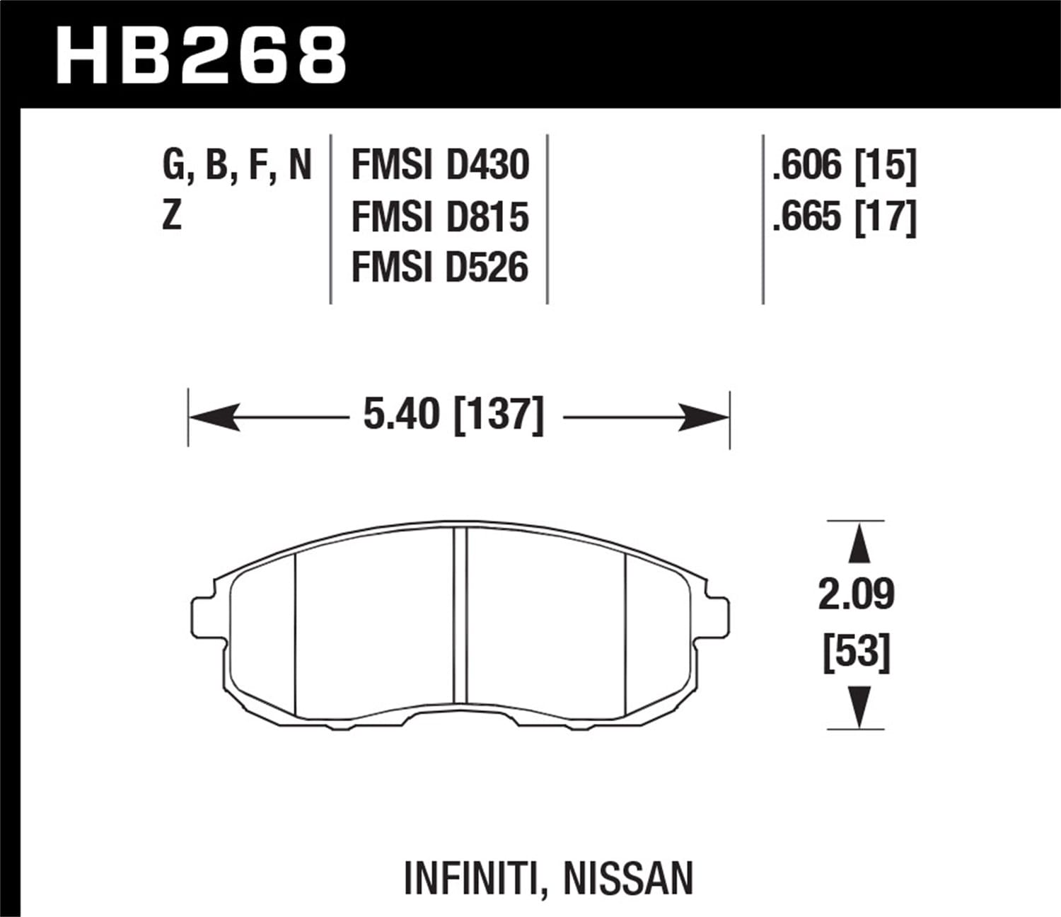HPS 5.0 Disc Brake Pad