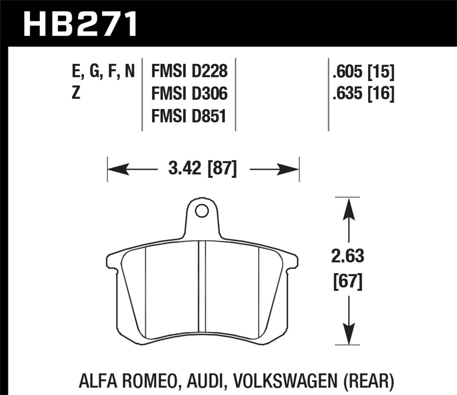 Blue 9012 Disc Brake Pad