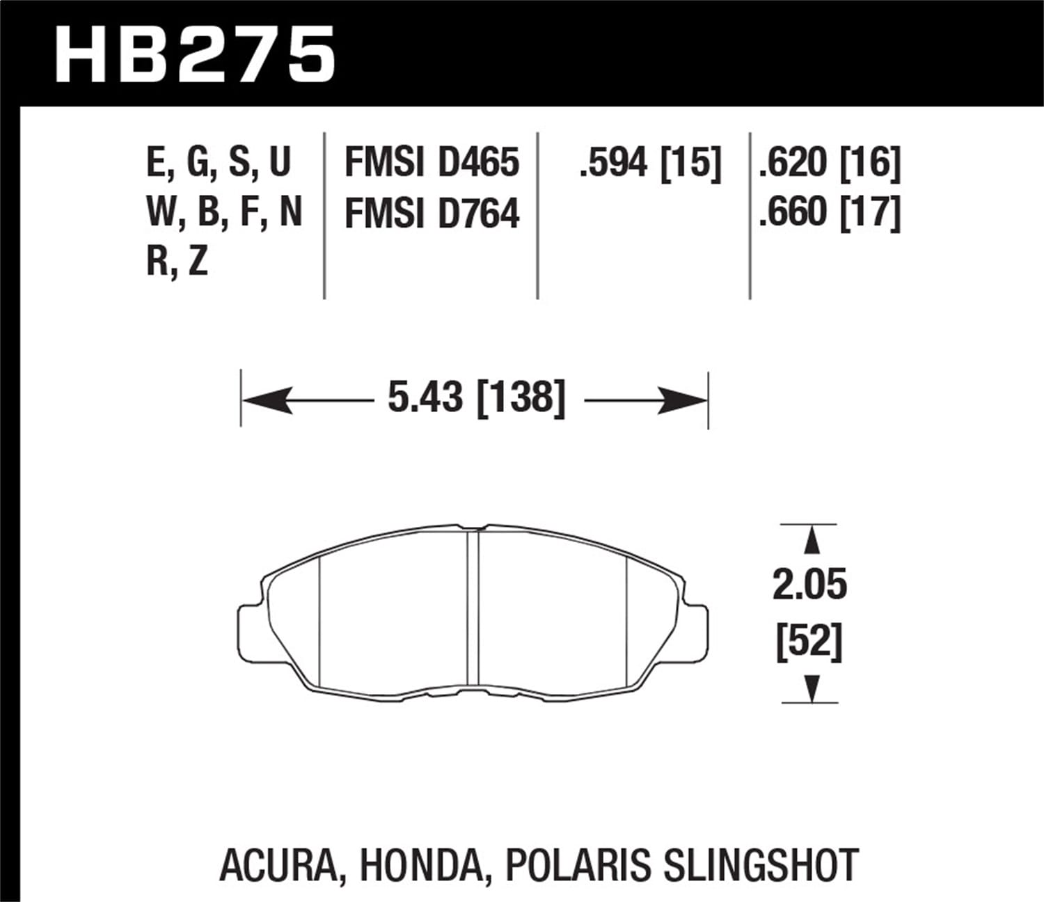 HPS 5.0 Disc Brake Pad