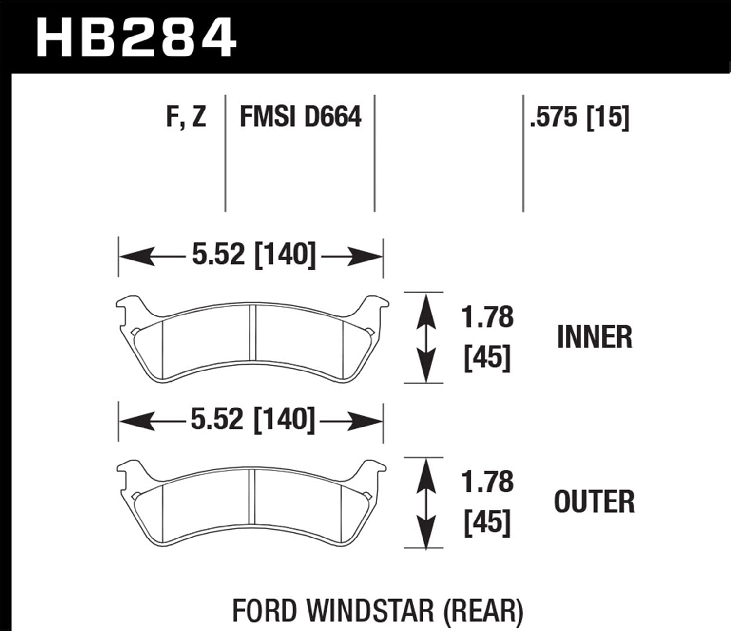 HPS Disc Brake Pad