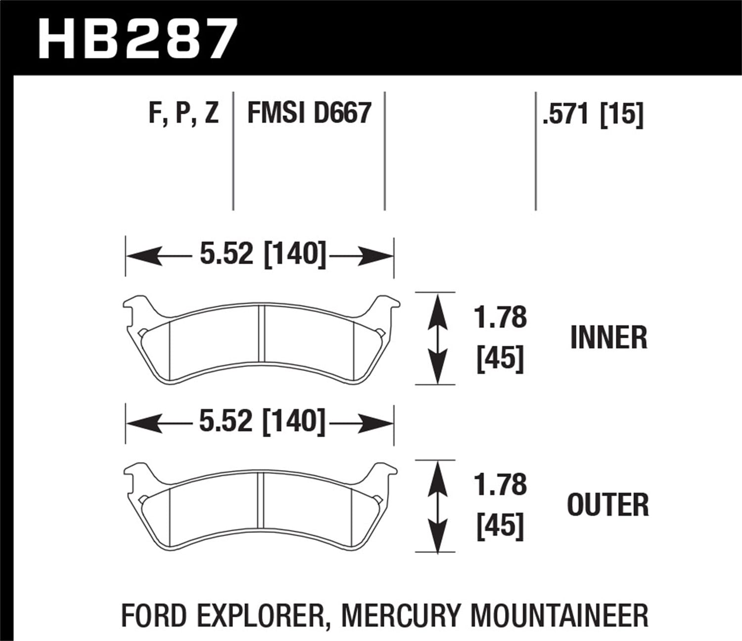 HPS Disc Brake Pad