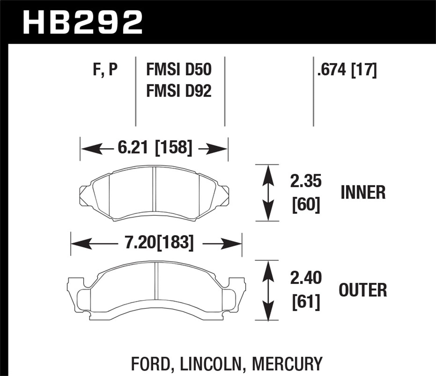 HPS Disc Brake Pad