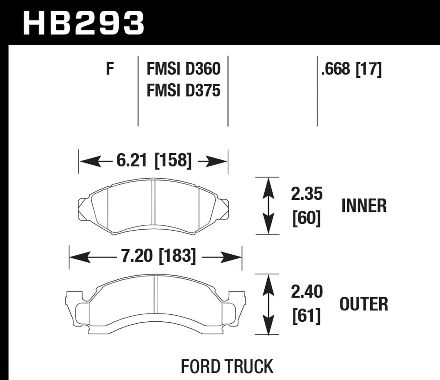 HPS Disc Brake Pad