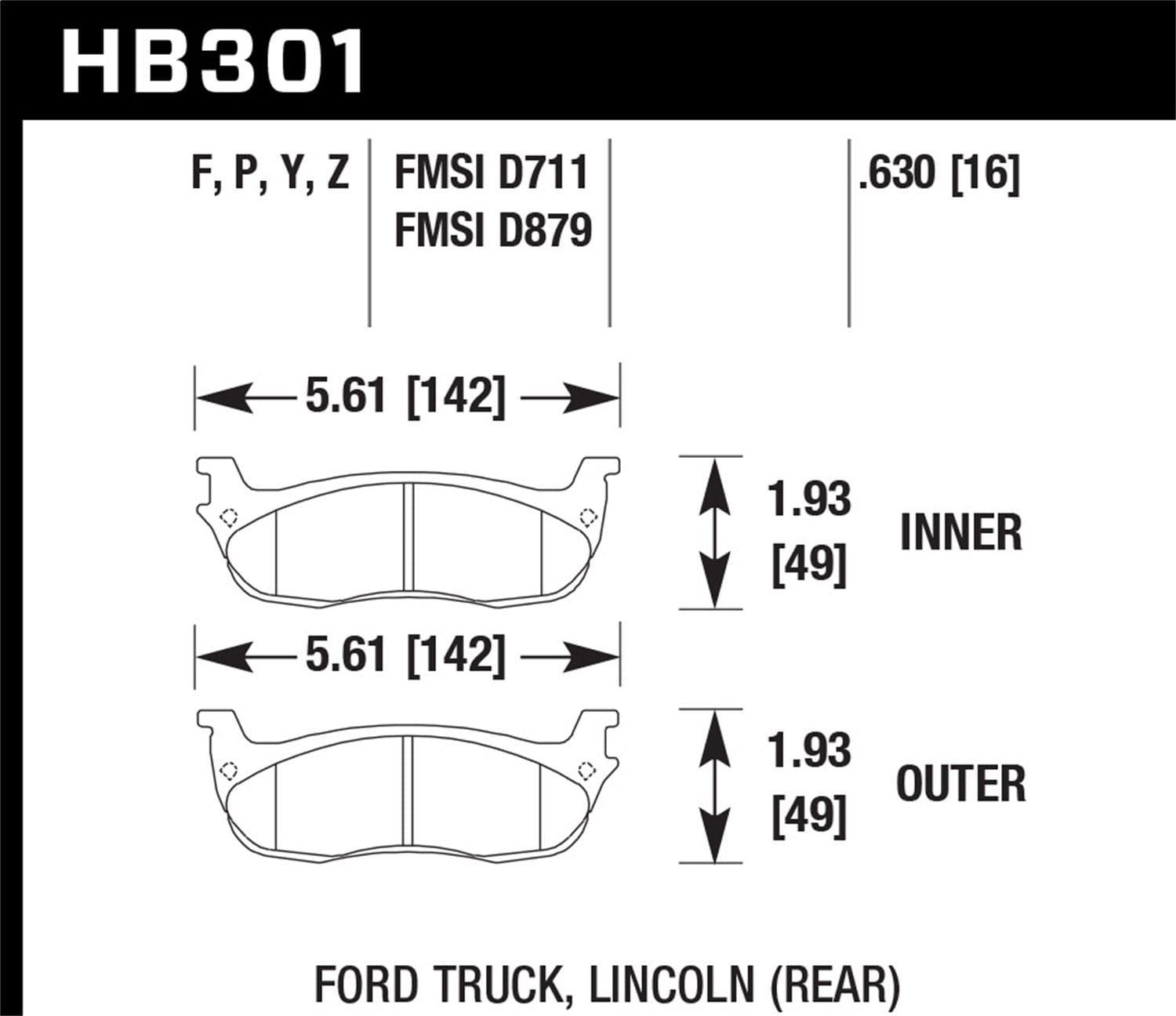 HPS 5.0 Disc Brake Pad