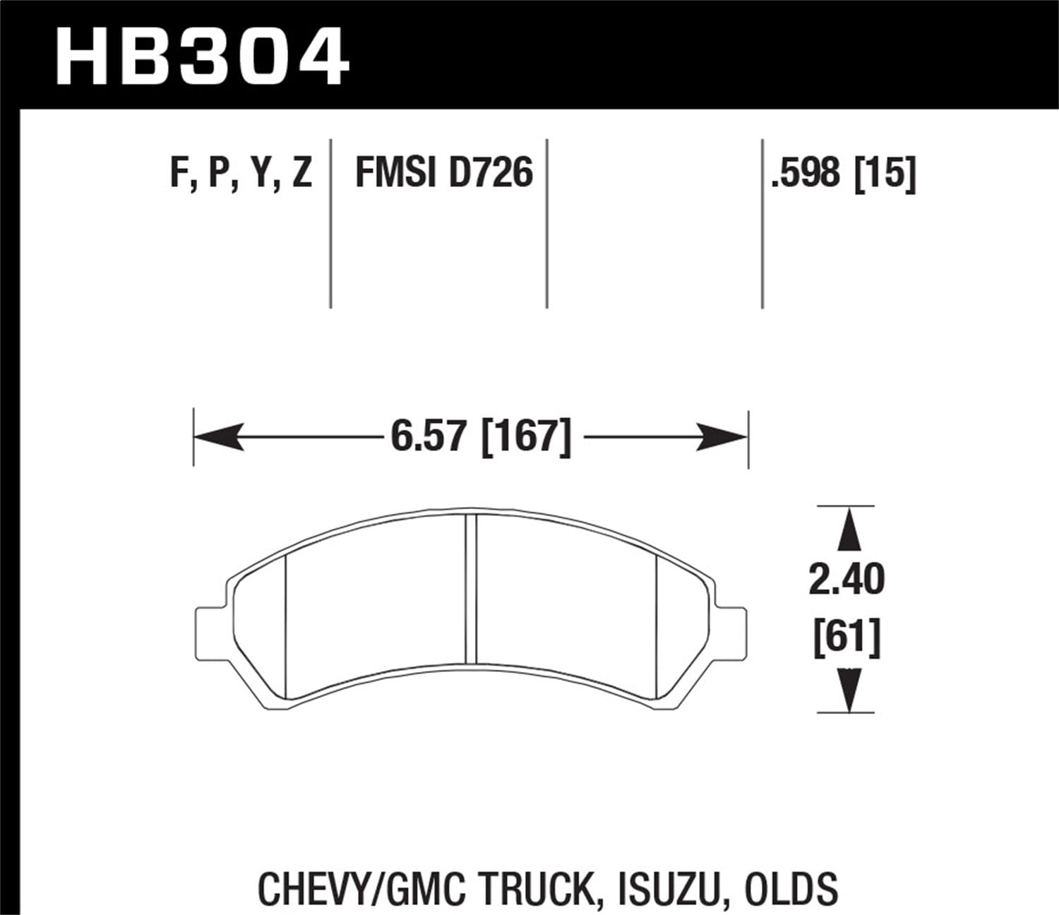 HPS Disc Brake Pad
