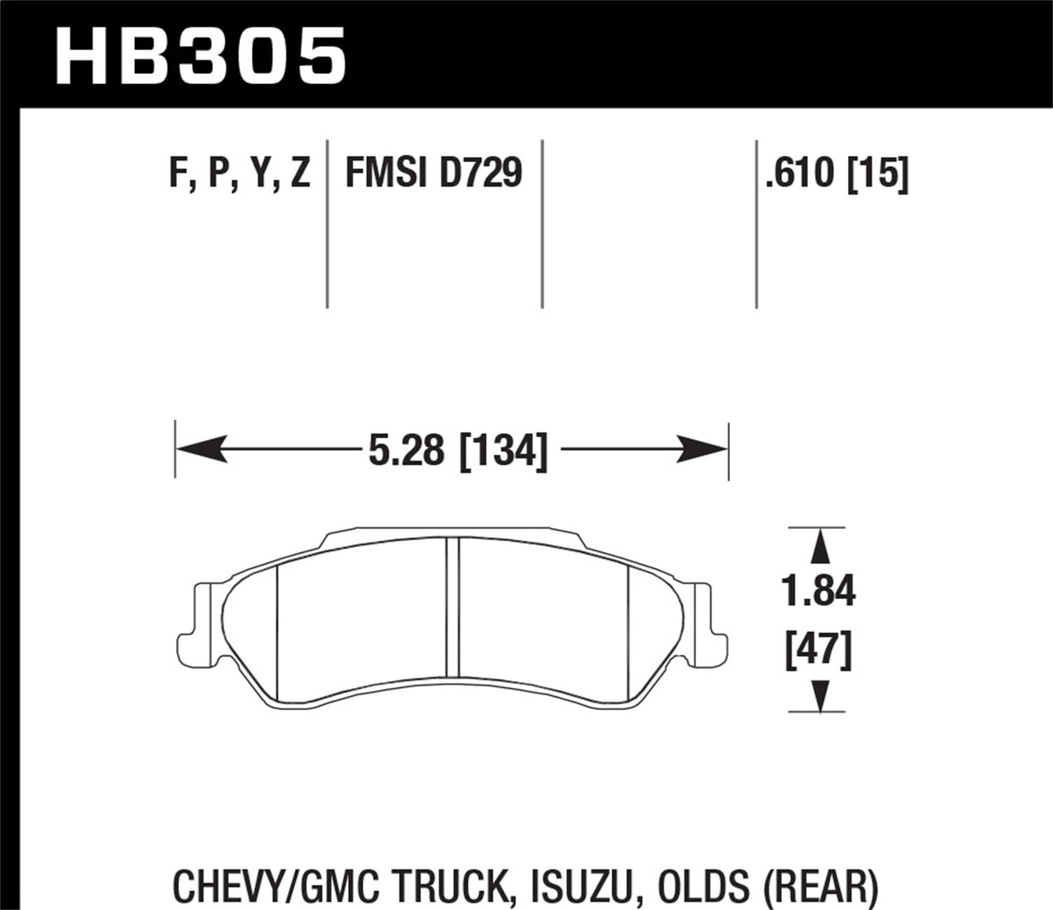 HPS Disc Brake Pad