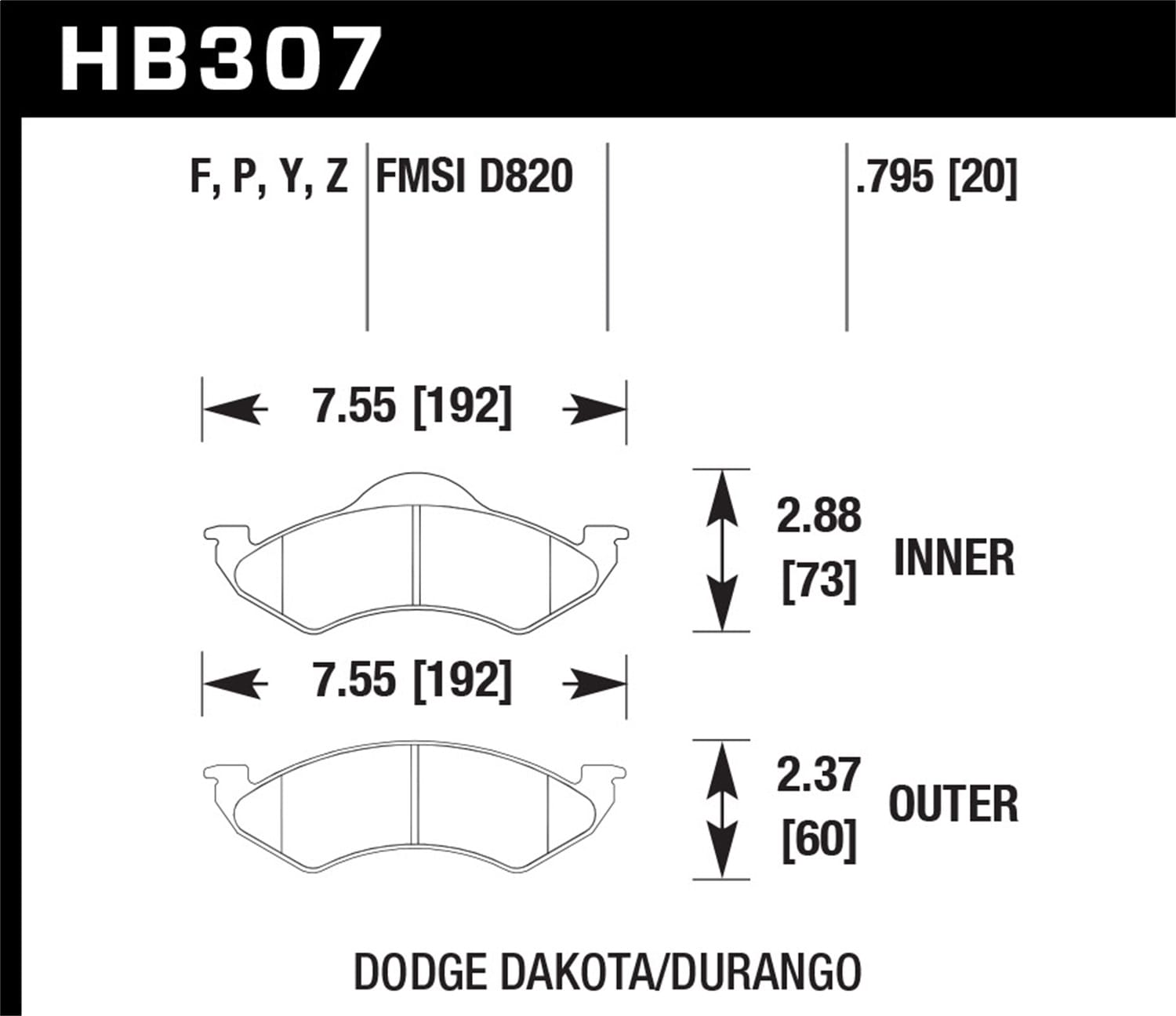 HPS Disc Brake Pad