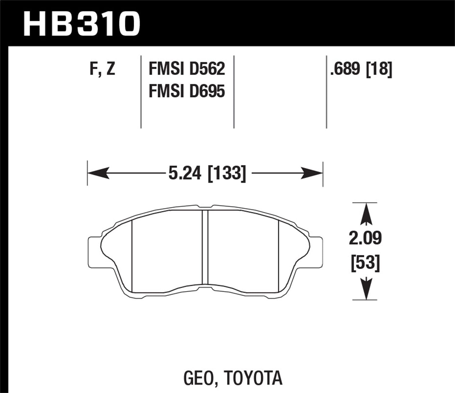 HPS Disc Brake Pad