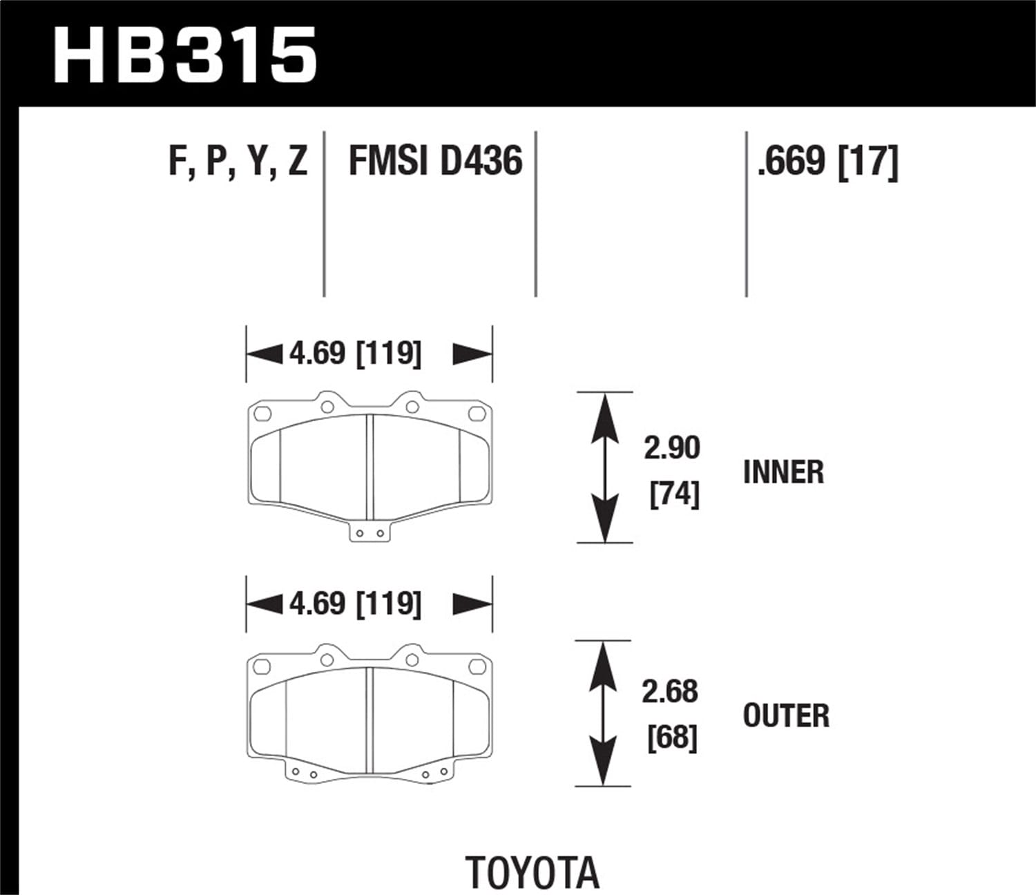 HPS 5.0 Disc Brake Pad