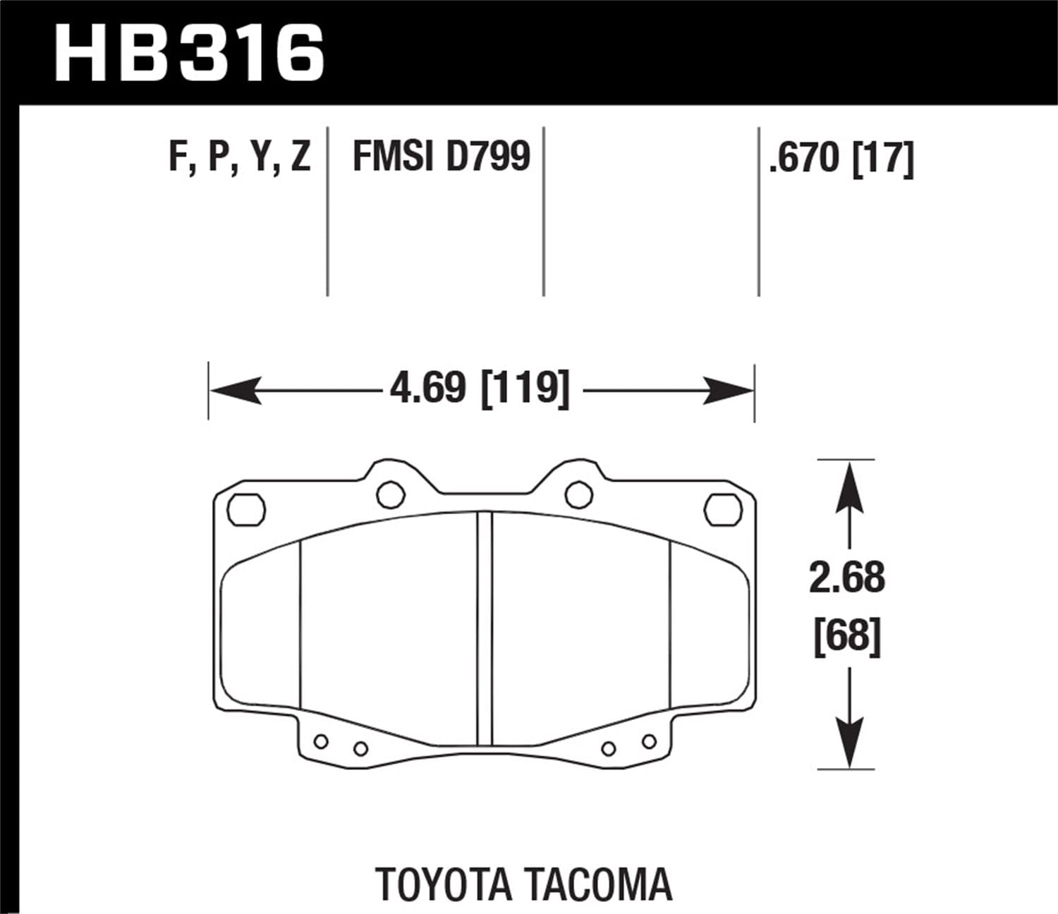 HPS Disc Brake Pad