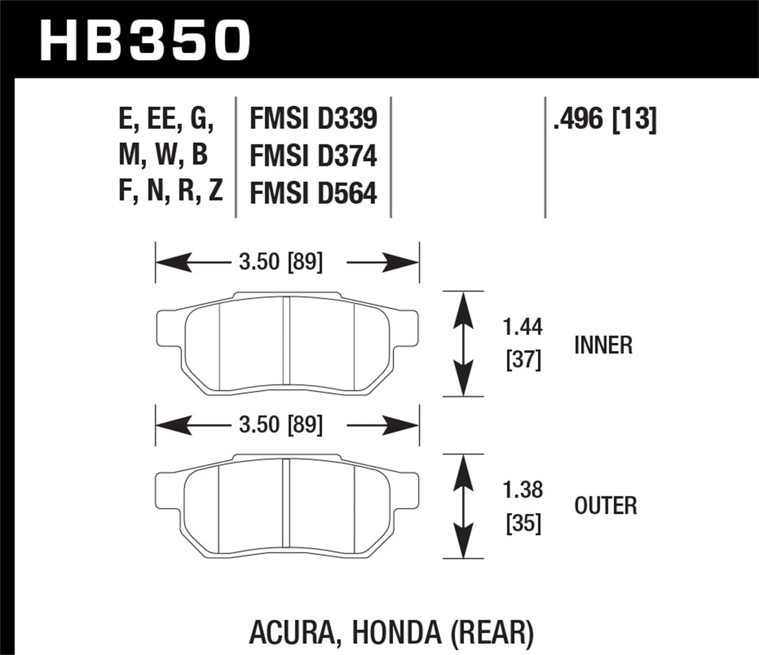 HPS 5.0 Disc Brake Pad