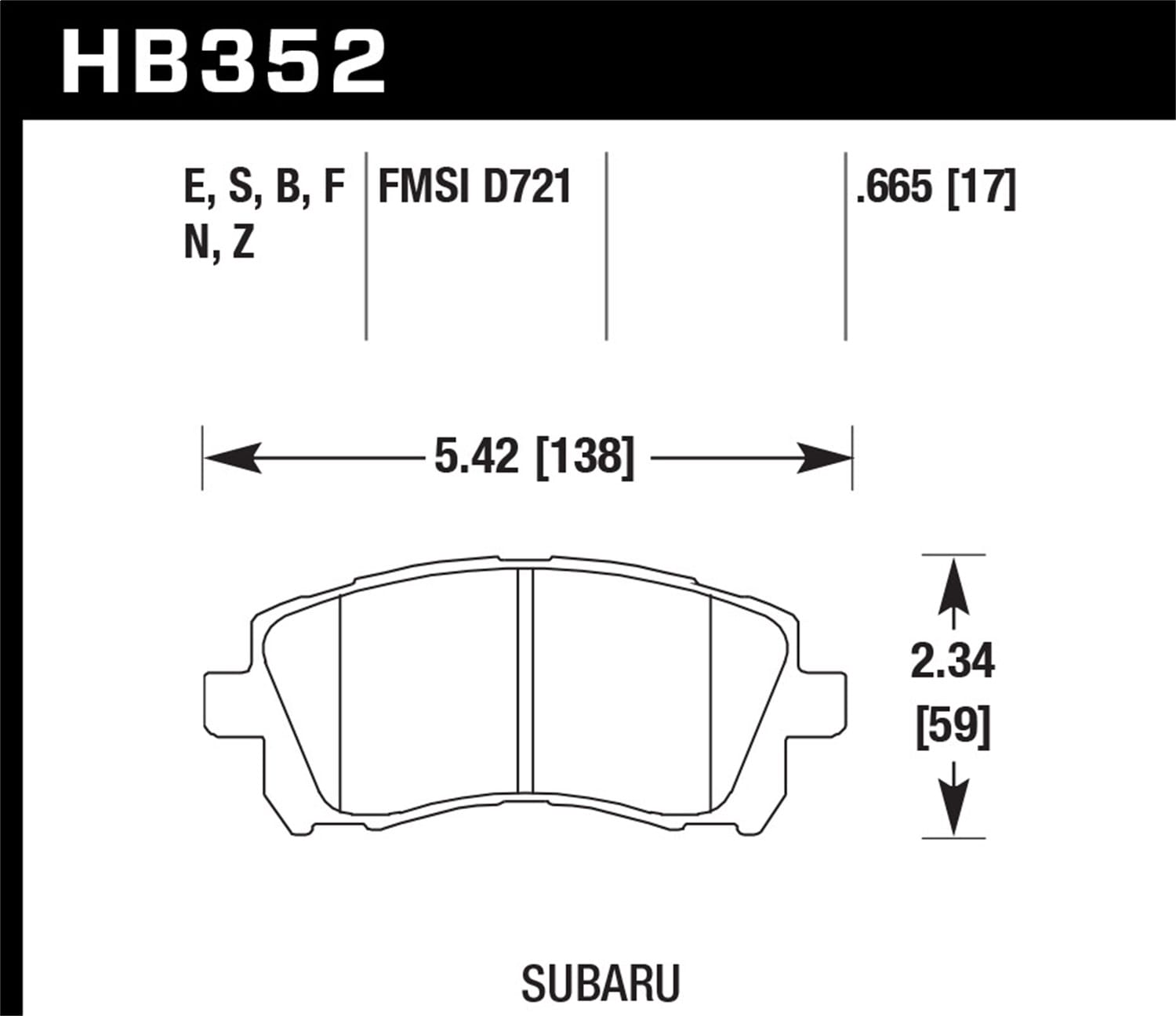 HPS 5.0 Disc Brake Pad