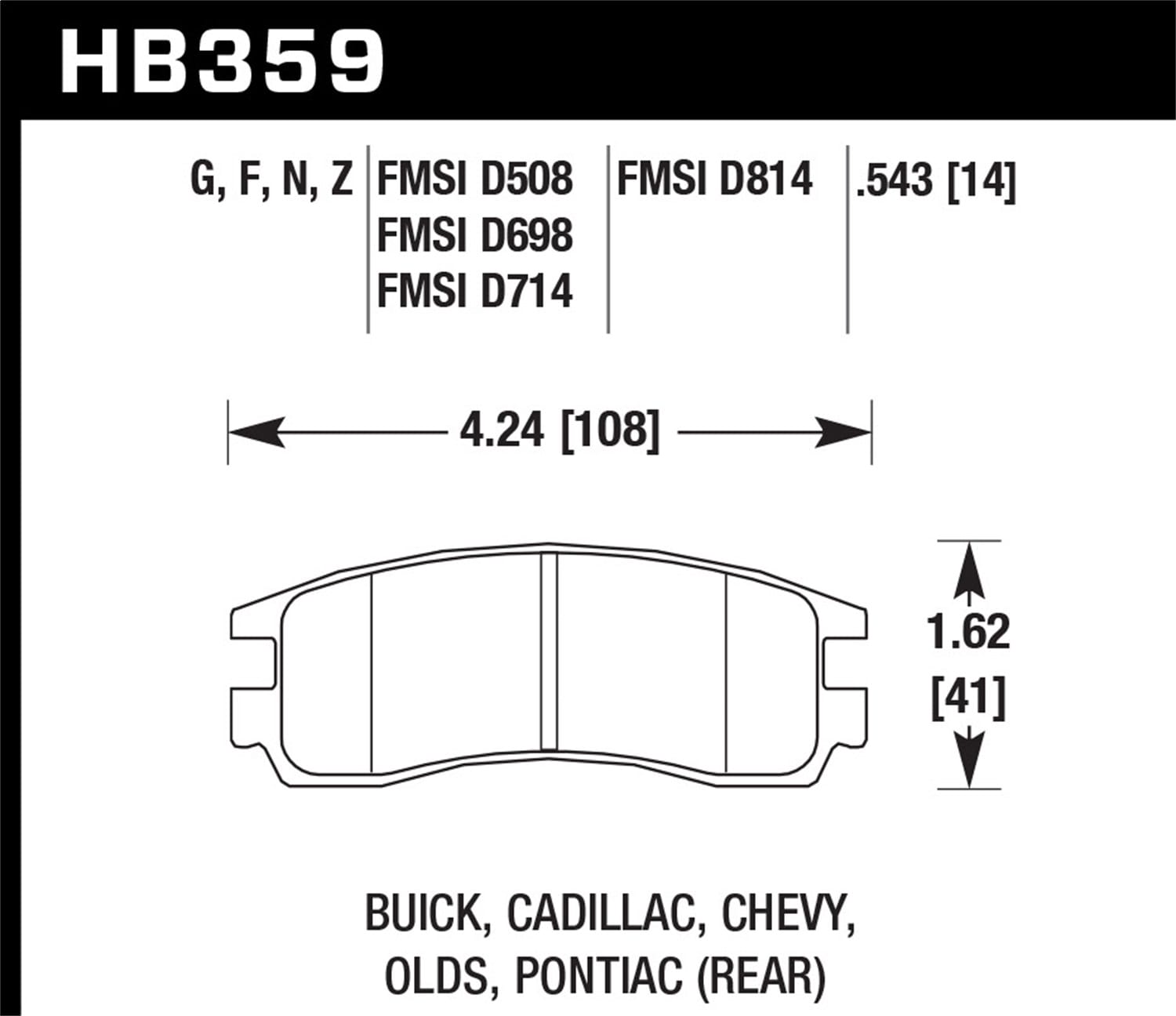 HPS 5.0 Disc Brake Pad
