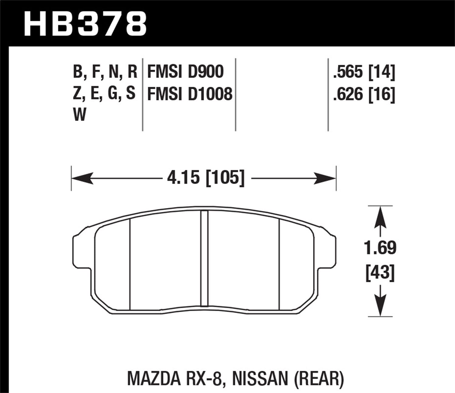 HPS 5.0 Disc Brake Pad