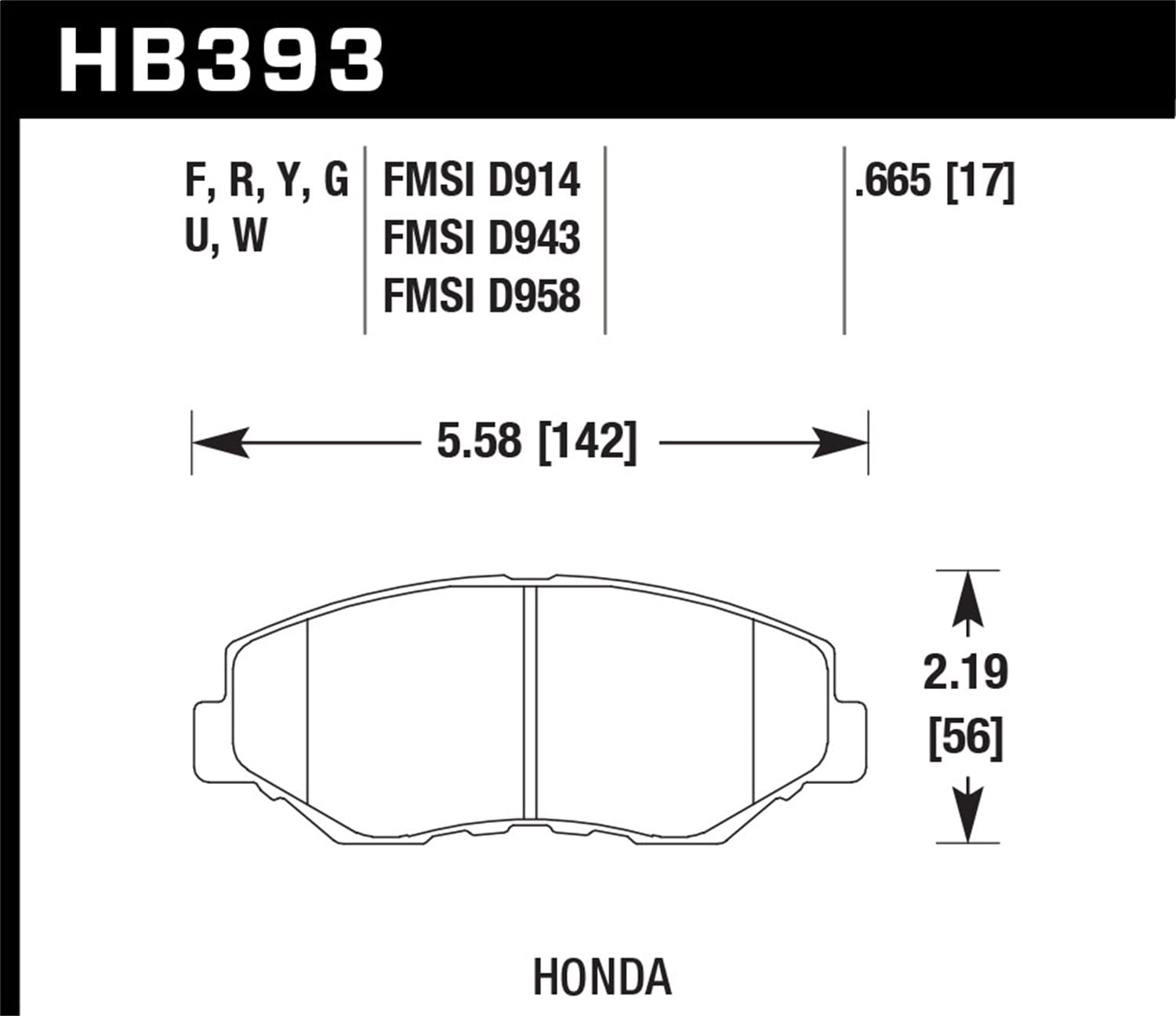 HPS 5.0 Disc Brake Pad