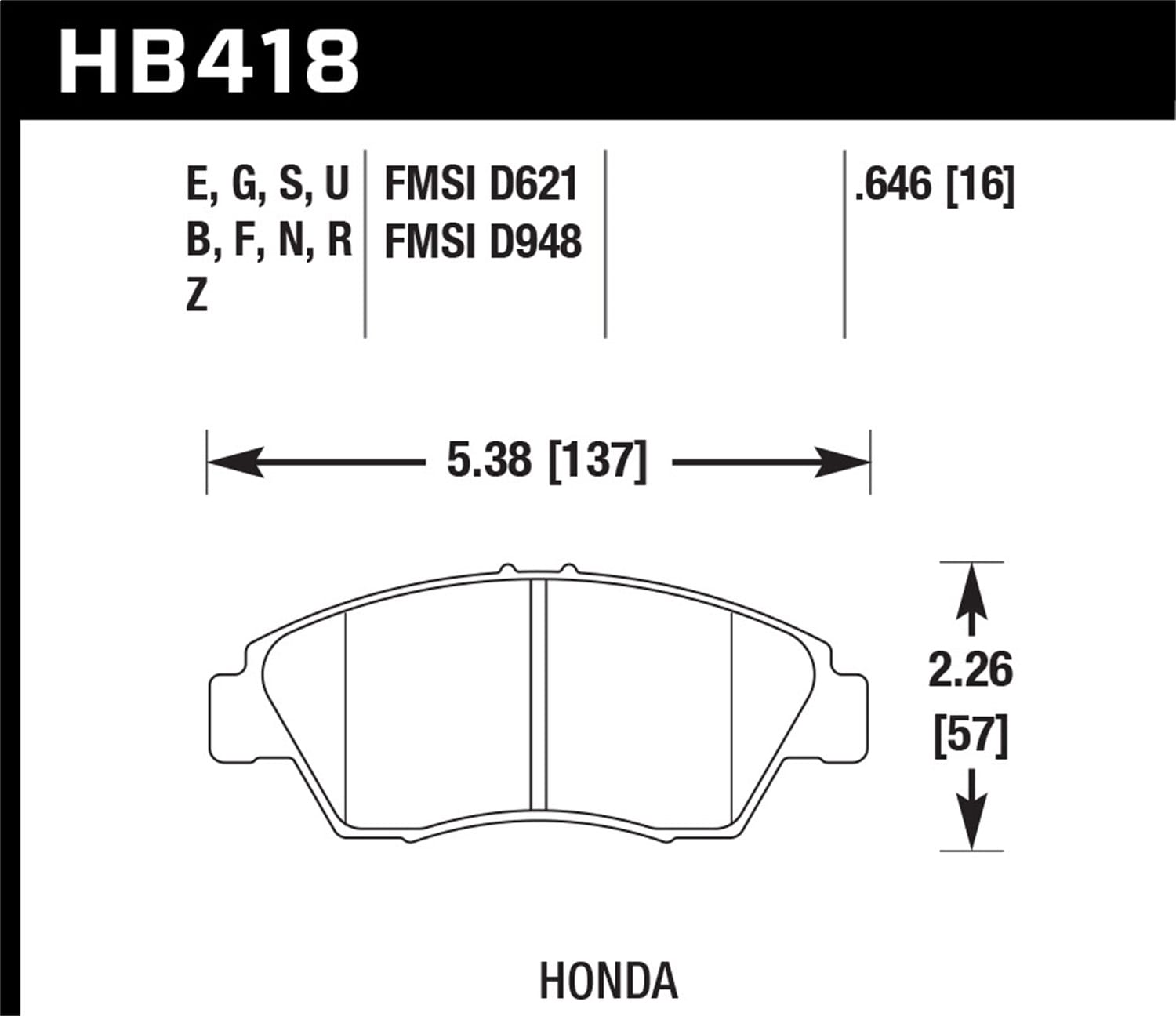 HPS 5.0 Disc Brake Pad