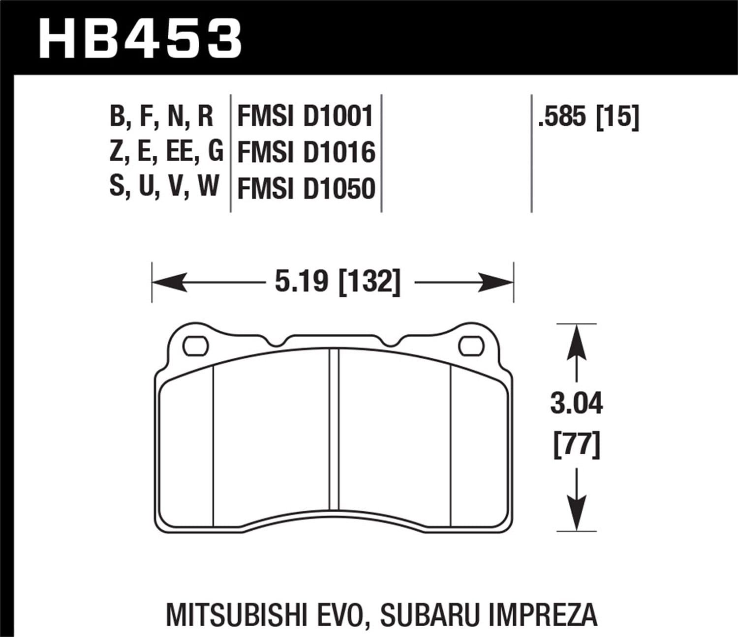 DTC-70 Disc Brake Pad