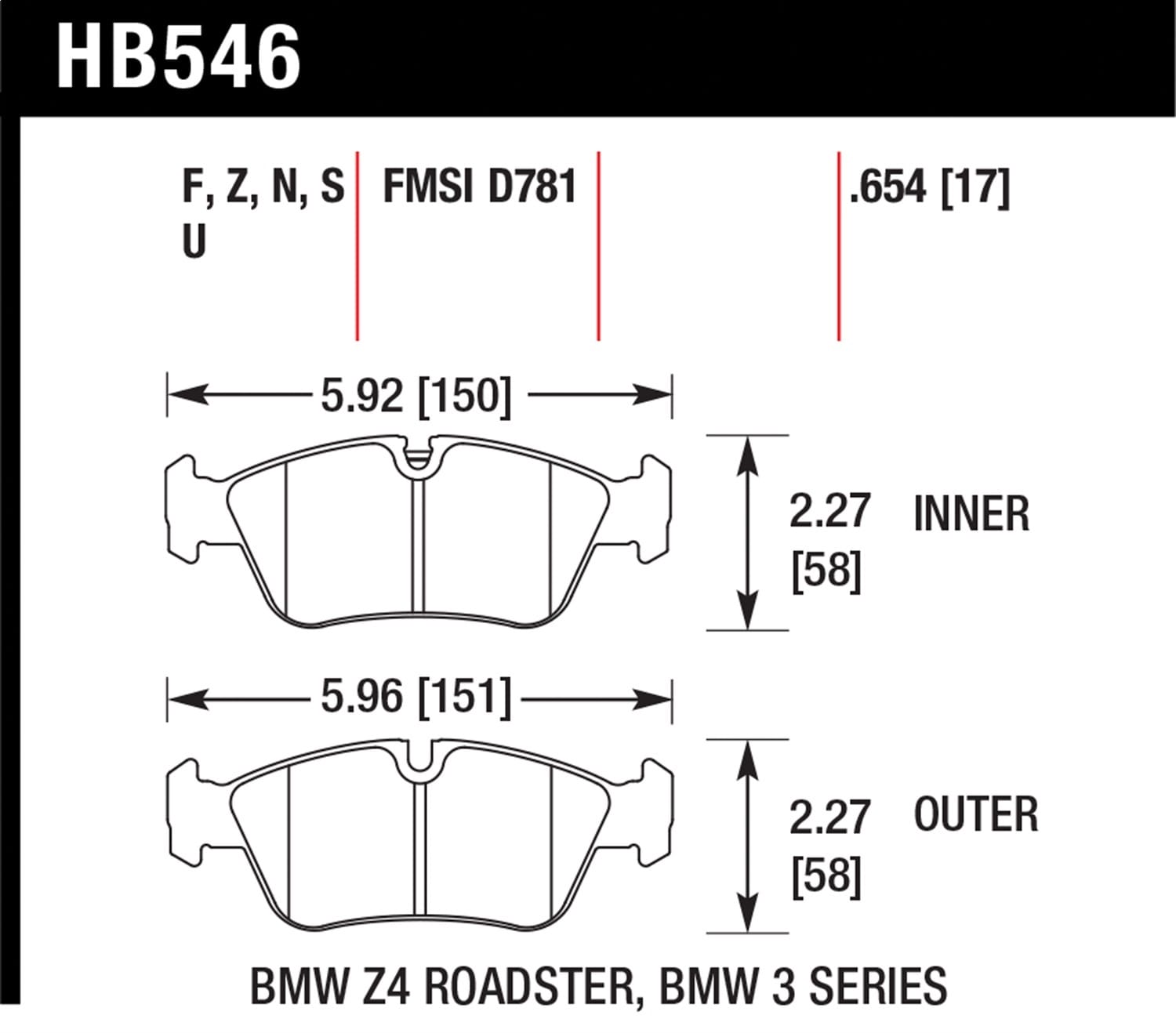 HPS 5.0 Disc Brake Pad