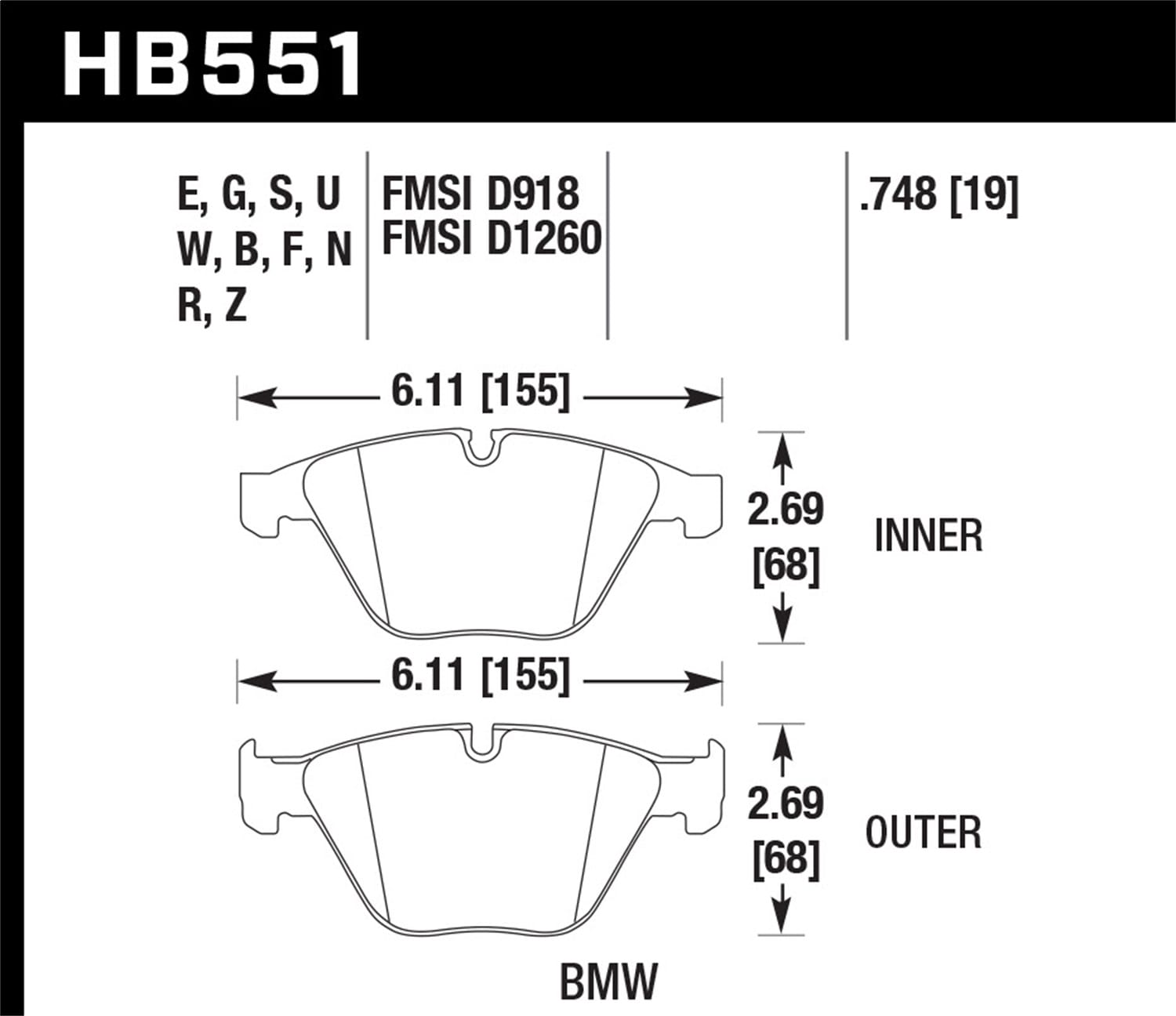 DTC-70 Disc Brake Pad
