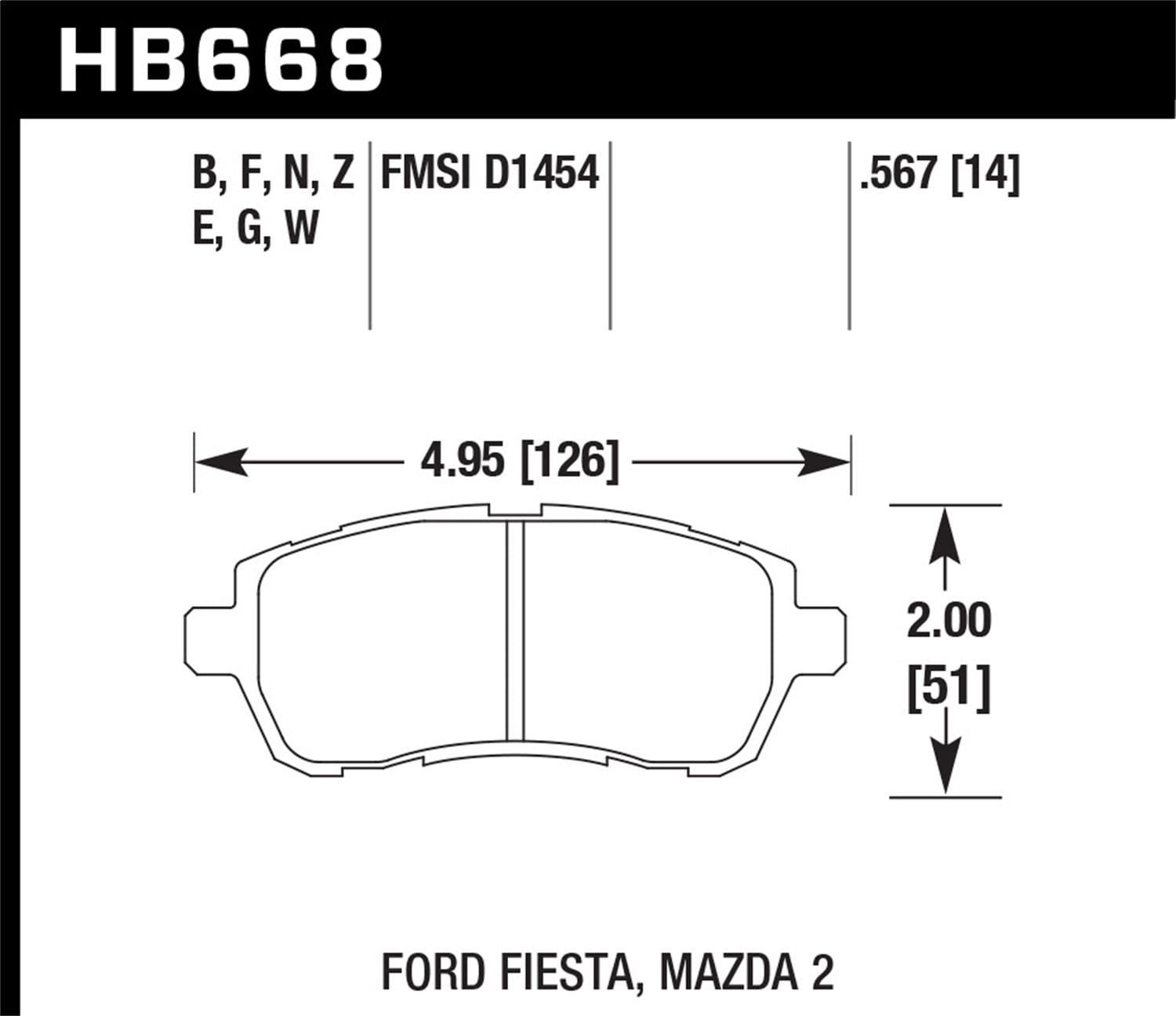 HPS 5.0 Disc Brake Pad
