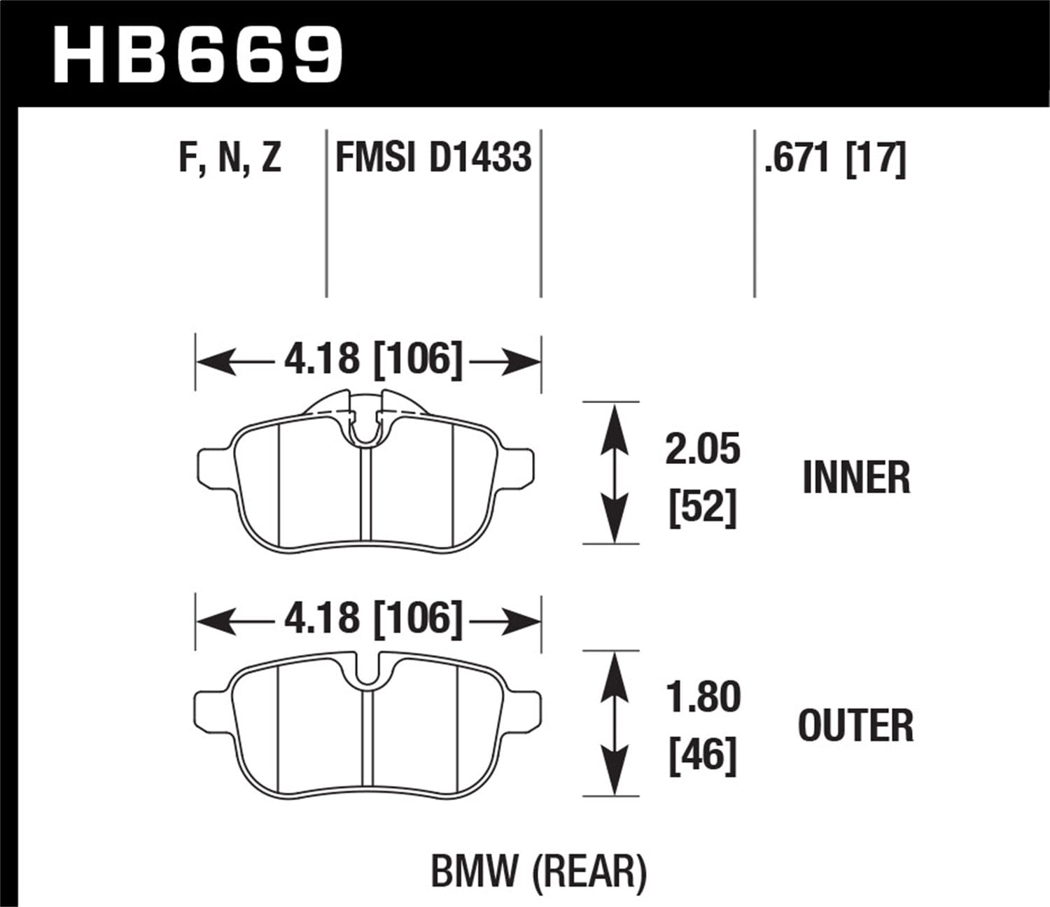 HPS Disc Brake Pad