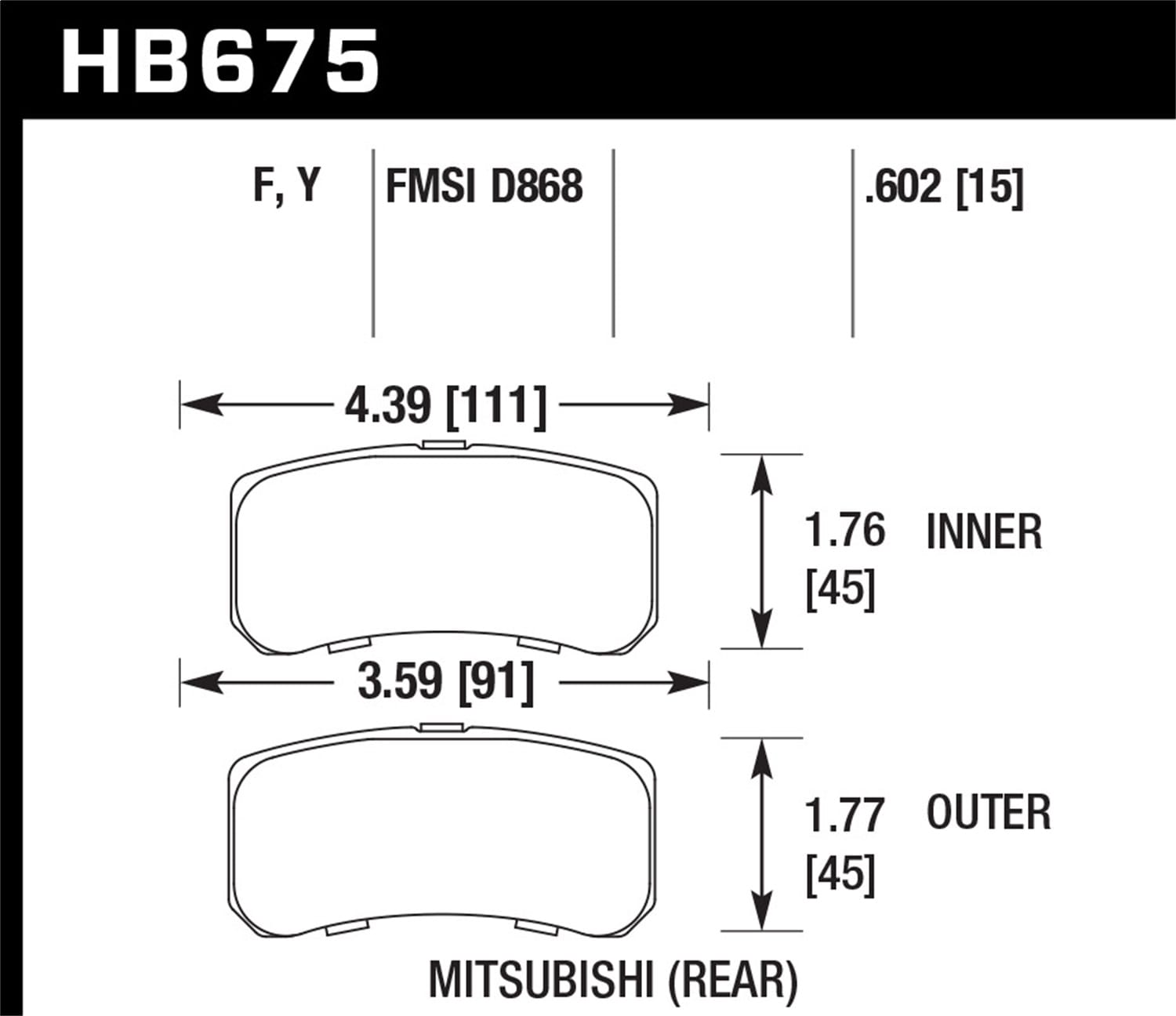 HPS 5.0 Disc Brake Pad