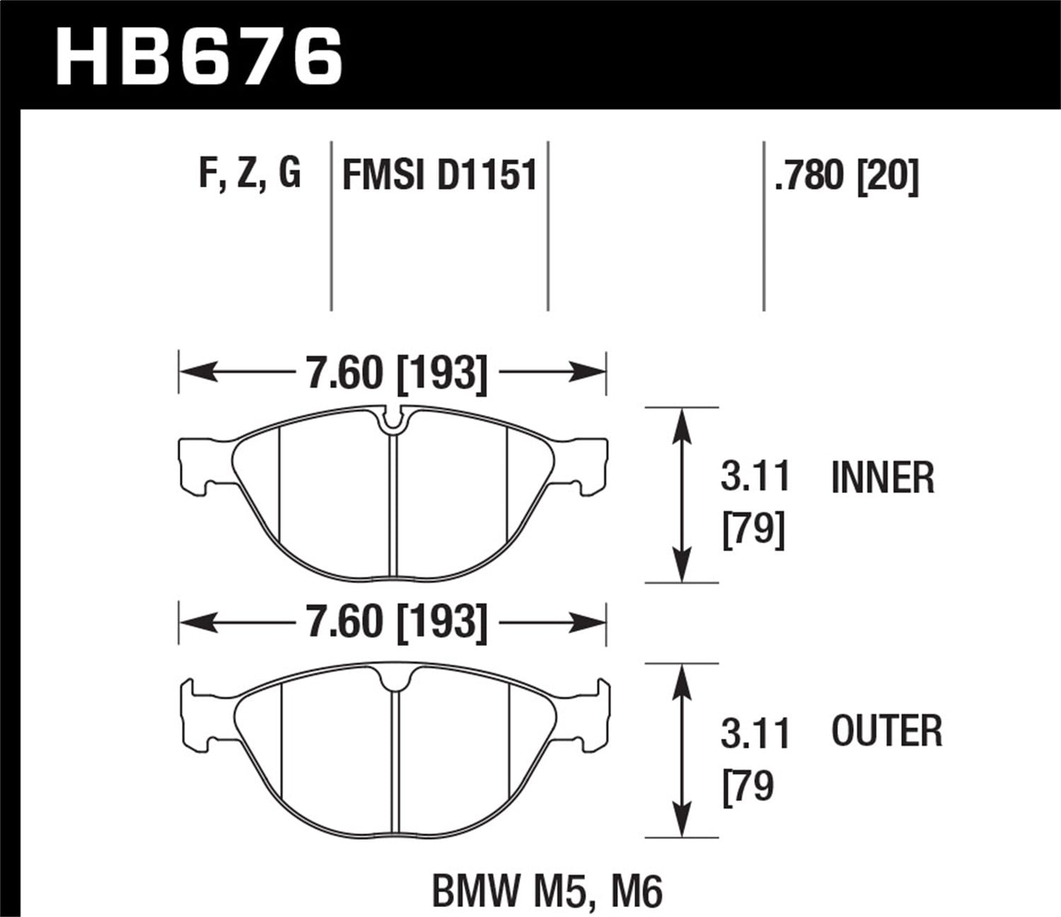 HPS 5.0 Disc Brake Pad