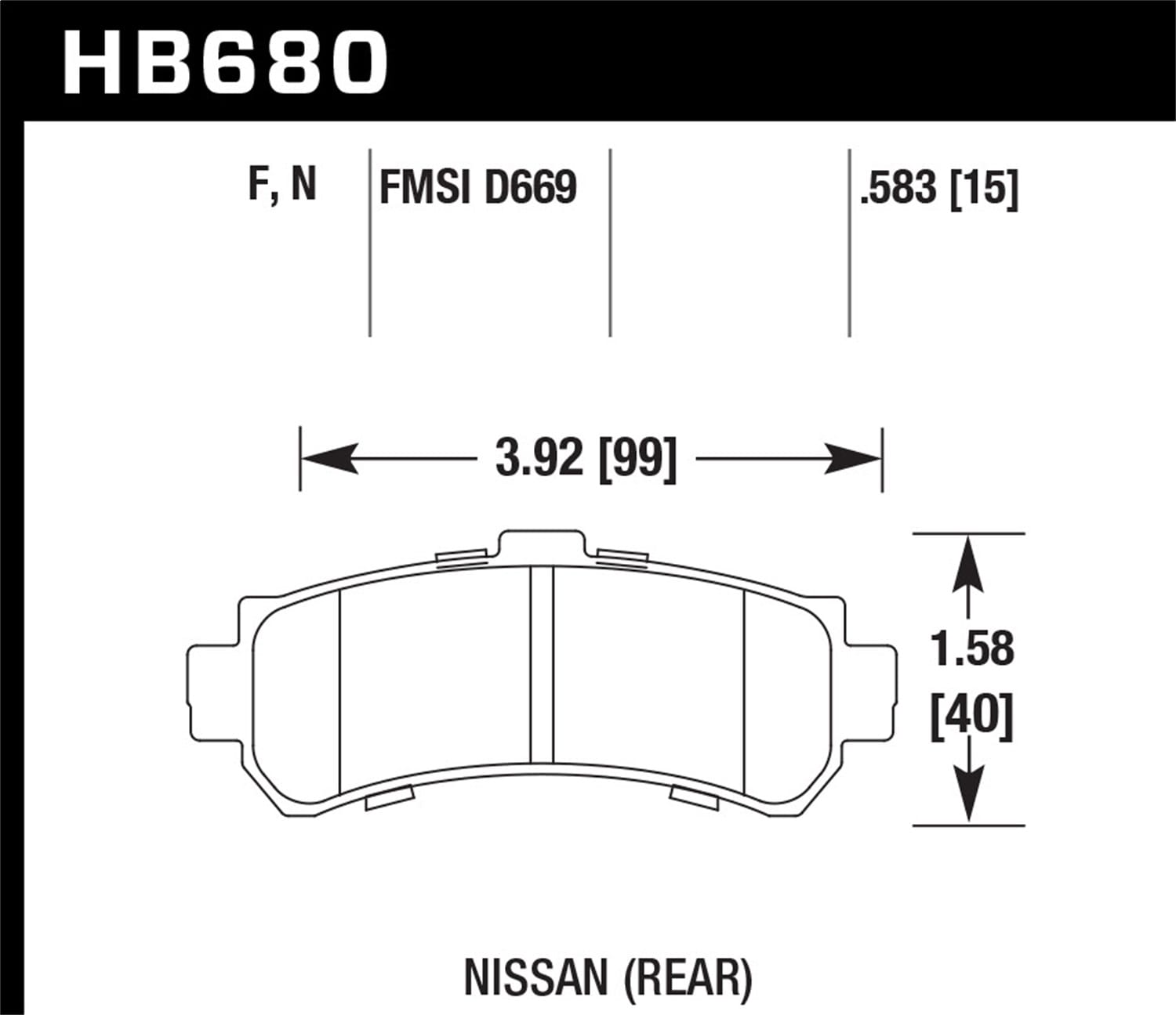 HPS Disc Brake Pad