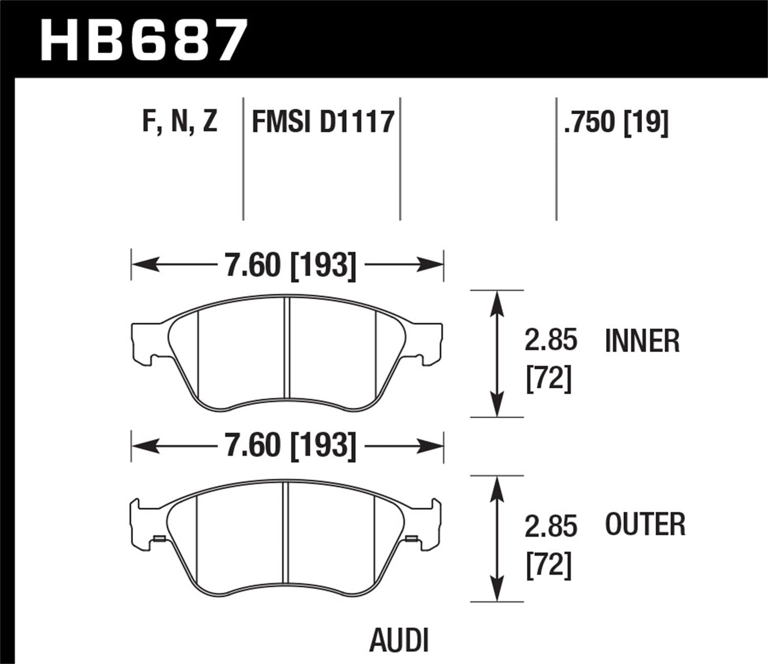 HPS 5.0 Disc Brake Pad