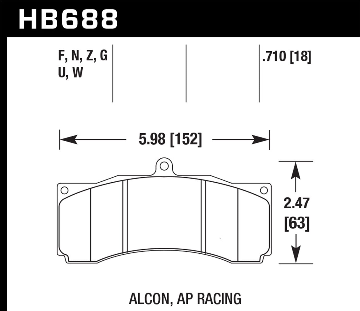 HPS 5.0 Disc Brake Pad