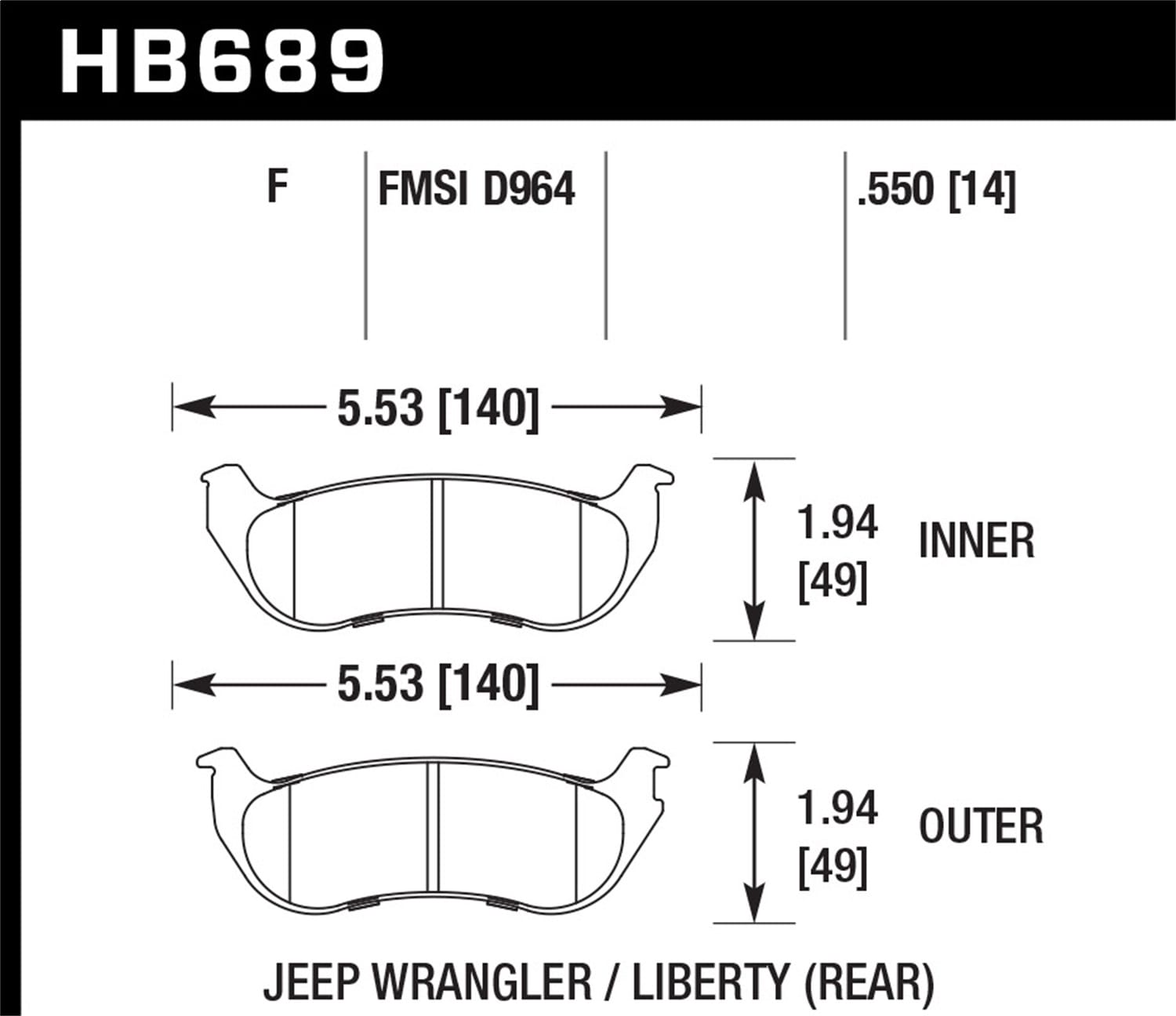 HPS Disc Brake Pad
