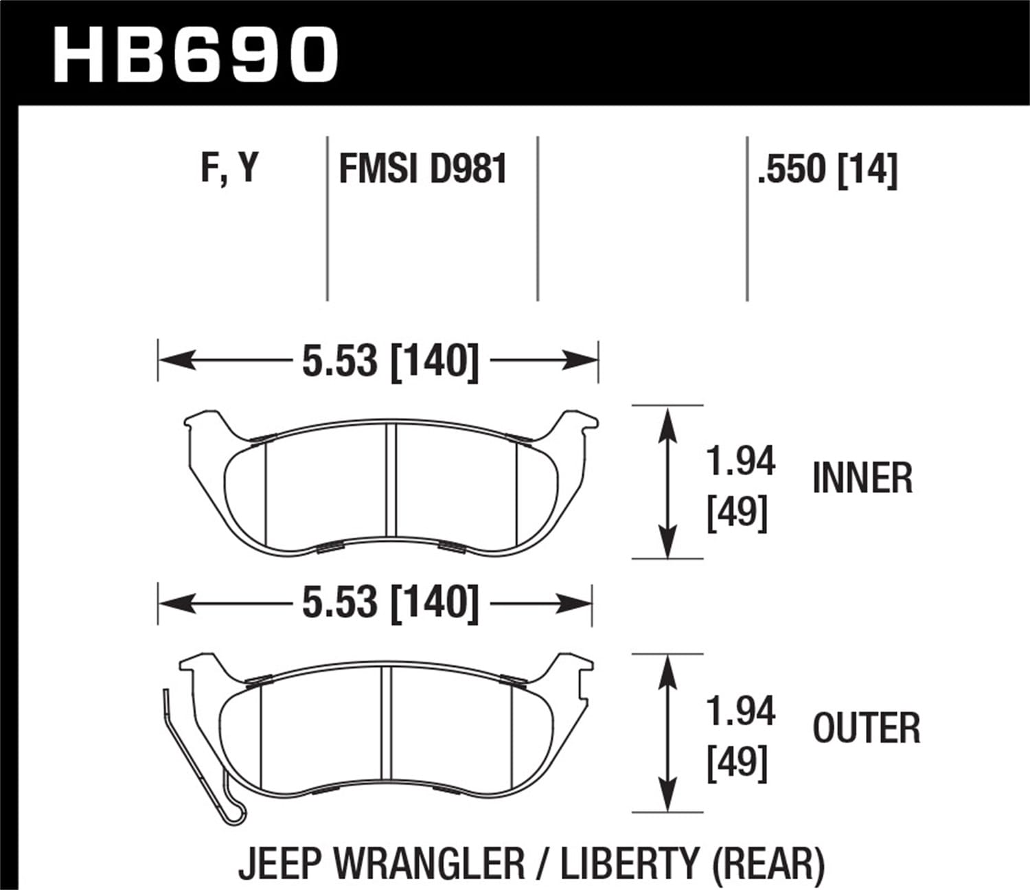 HPS Disc Brake Pad