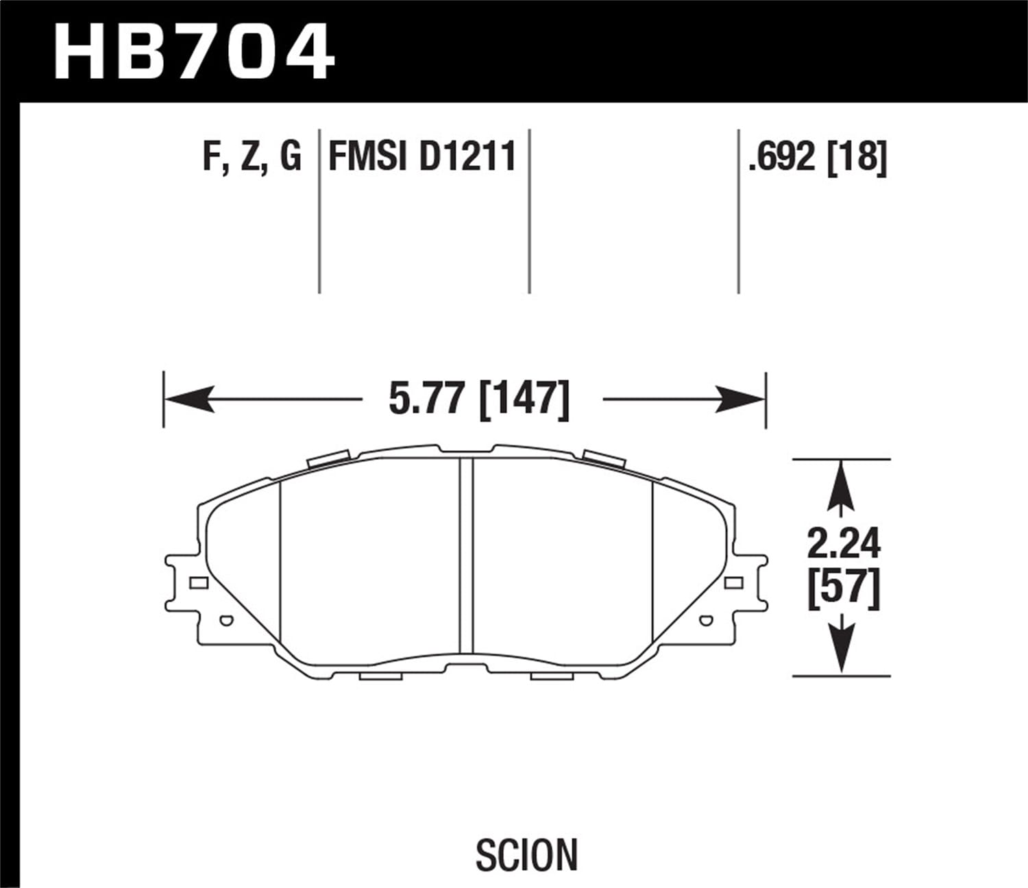 HPS 5.0 Disc Brake Pad