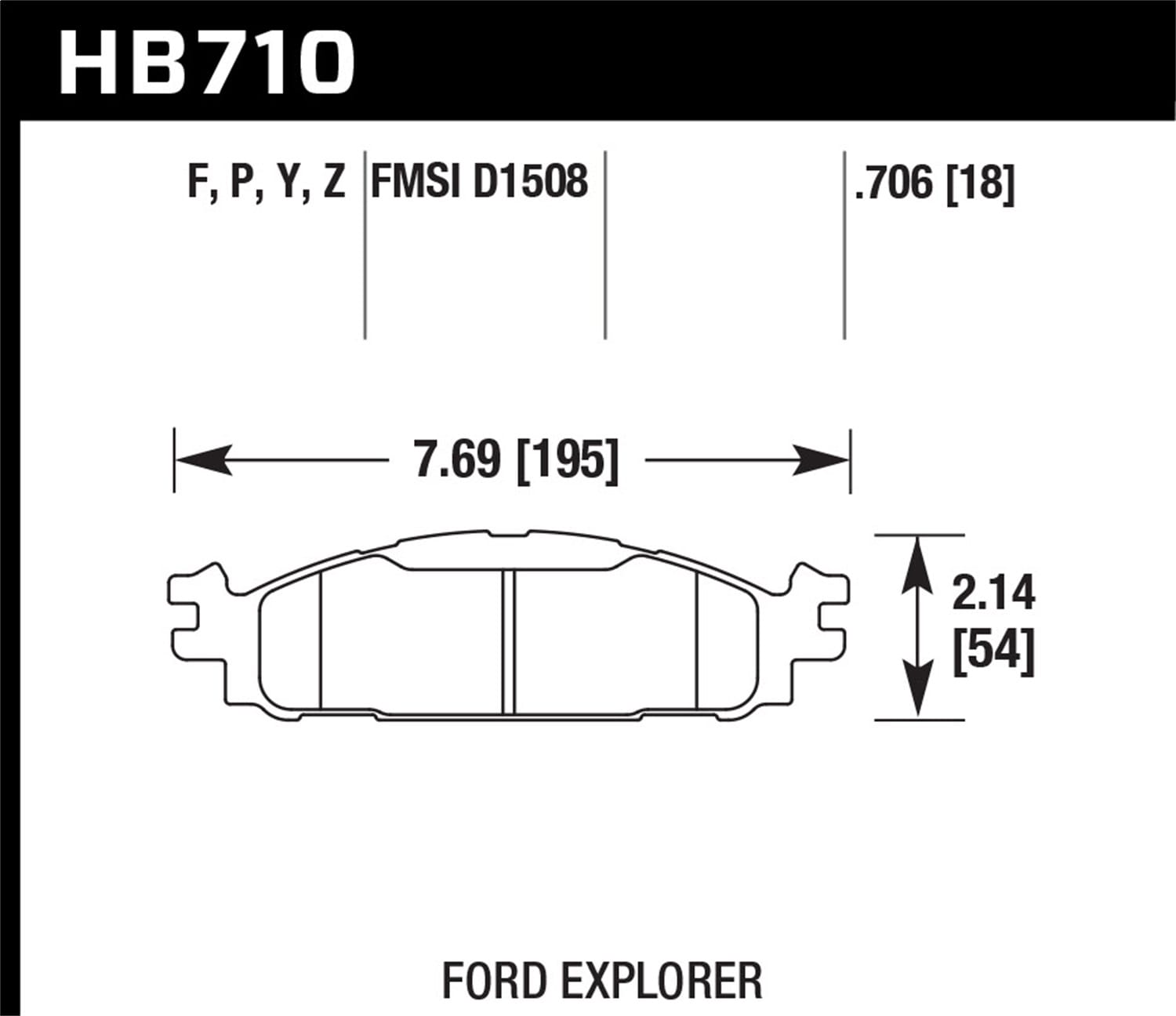 HPS 5.0 Disc Brake Pad