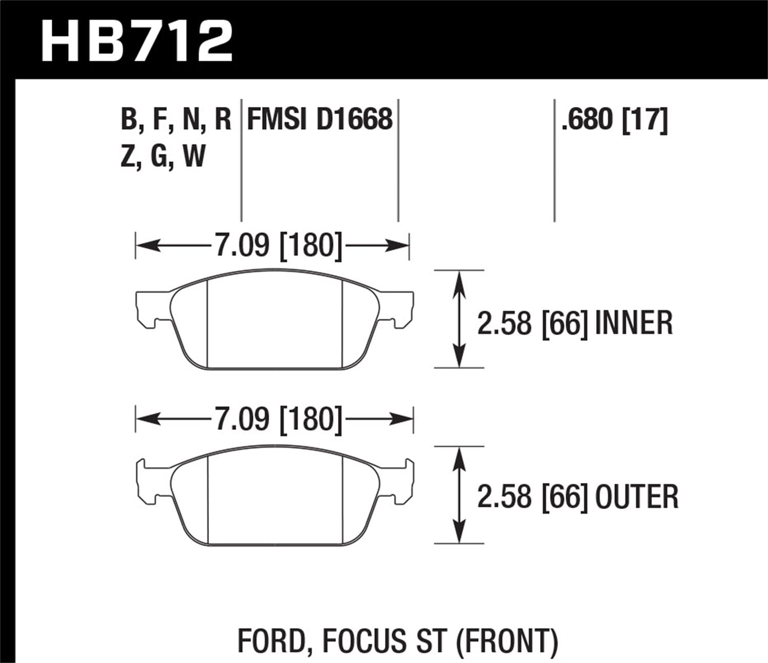 HPS 5.0 Disc Brake Pad