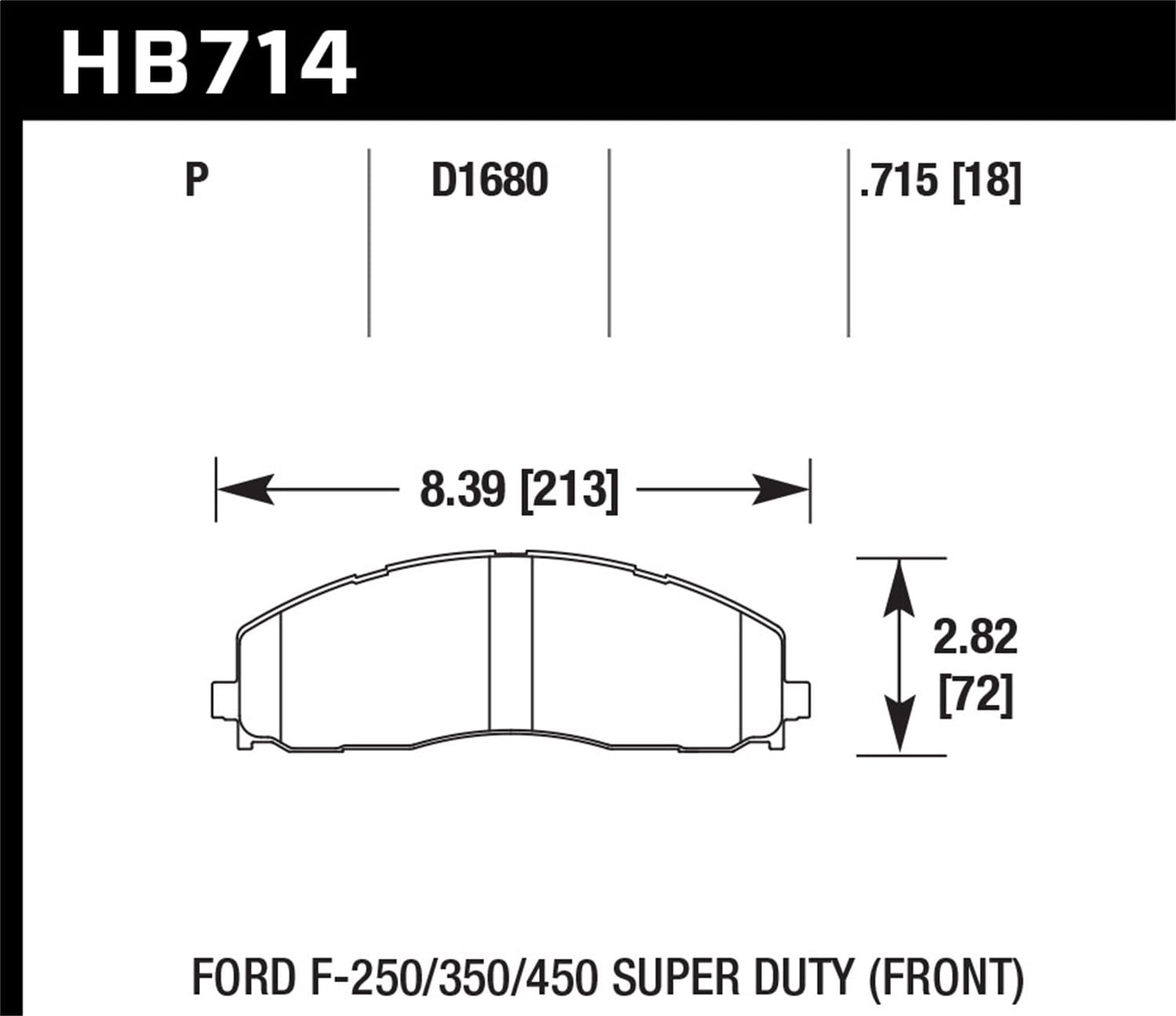 SuperDuty Disc Brake Pad