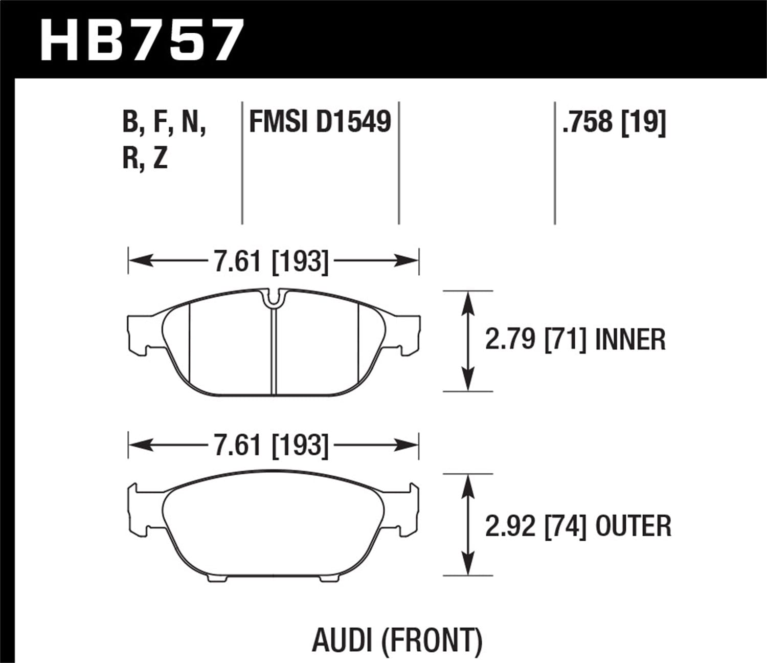 HPS 5.0 Disc Brake Pad