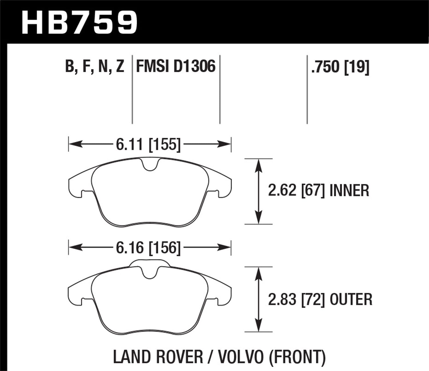 HPS 5.0 Disc Brake Pad