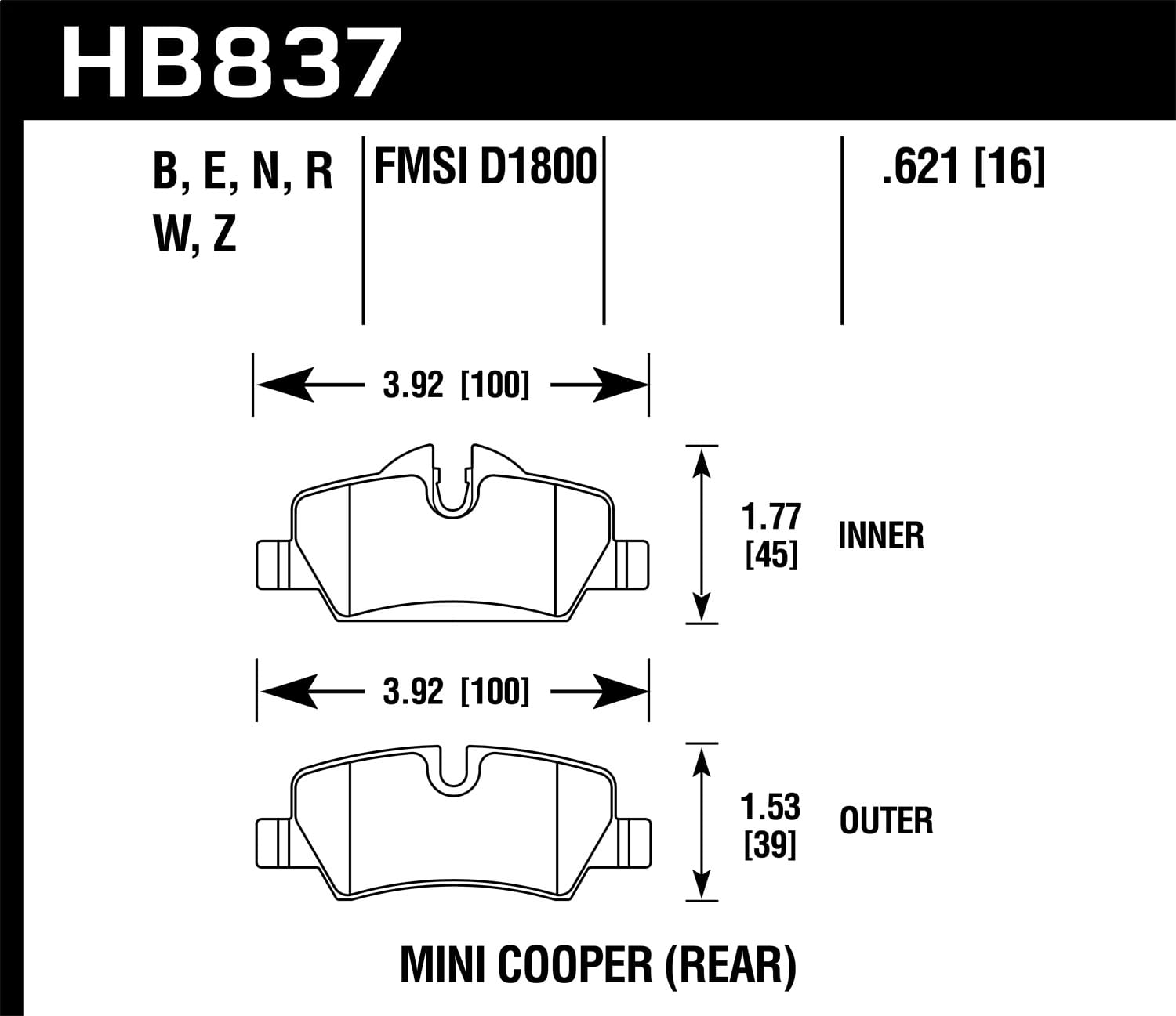 HPS 5.0 Disc Brake Pad