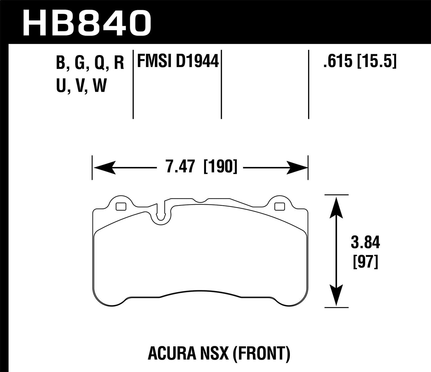 HPS 5.0 Disc Brake Pad