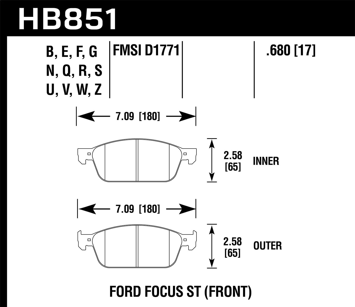 HPS 5.0 Disc Brake Pad