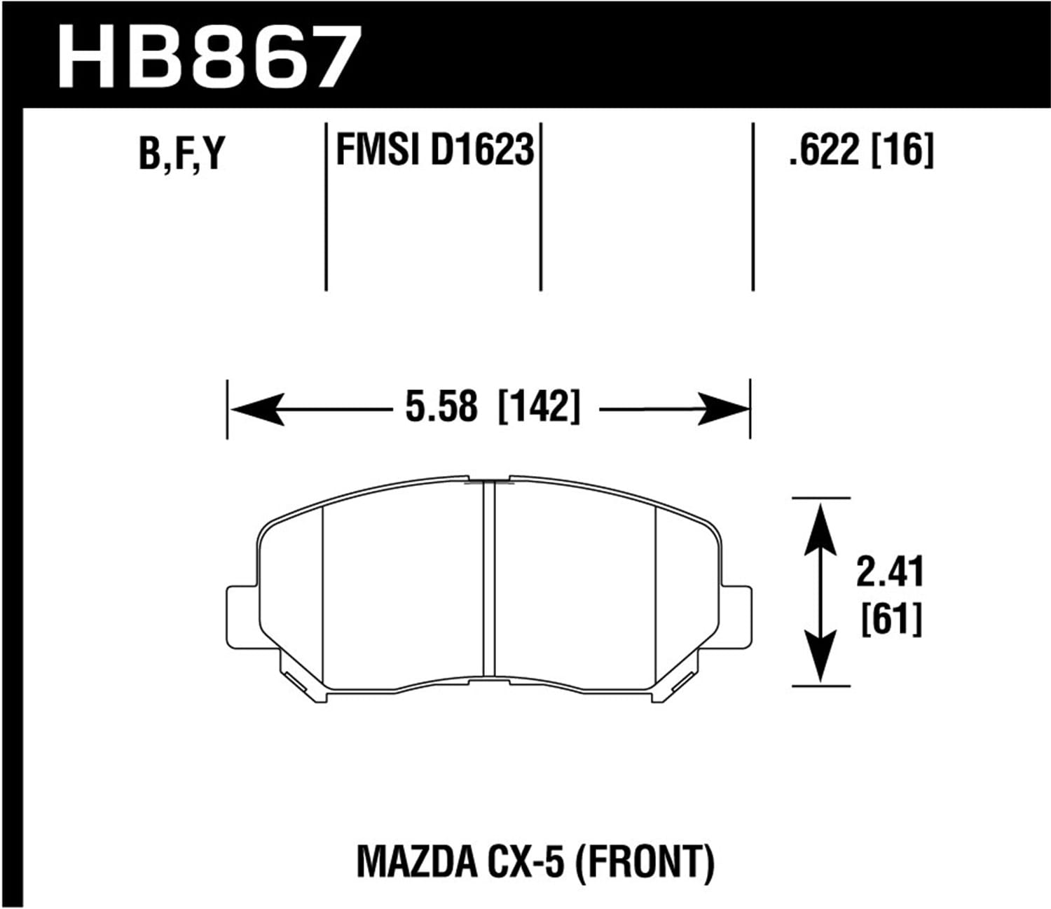 HPS 5.0 Disc Brake Pad
