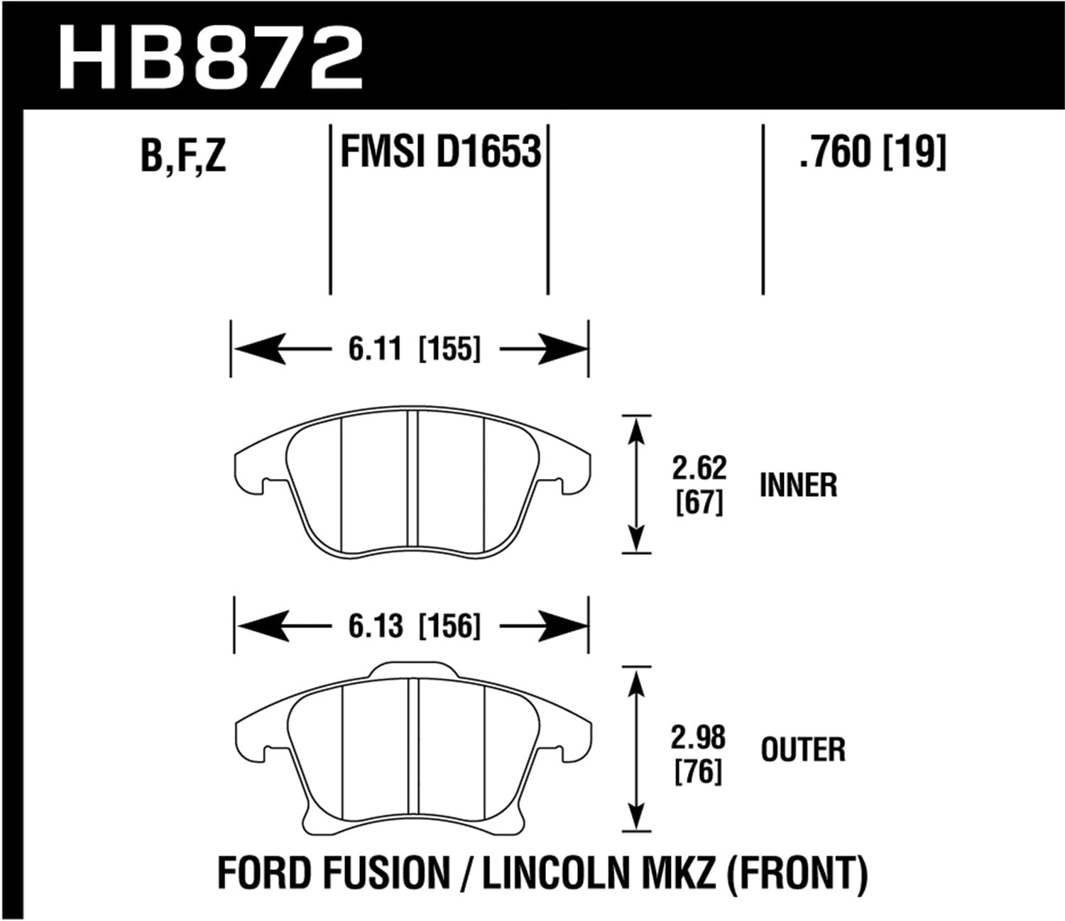 HPS 5.0 Disc Brake Pad