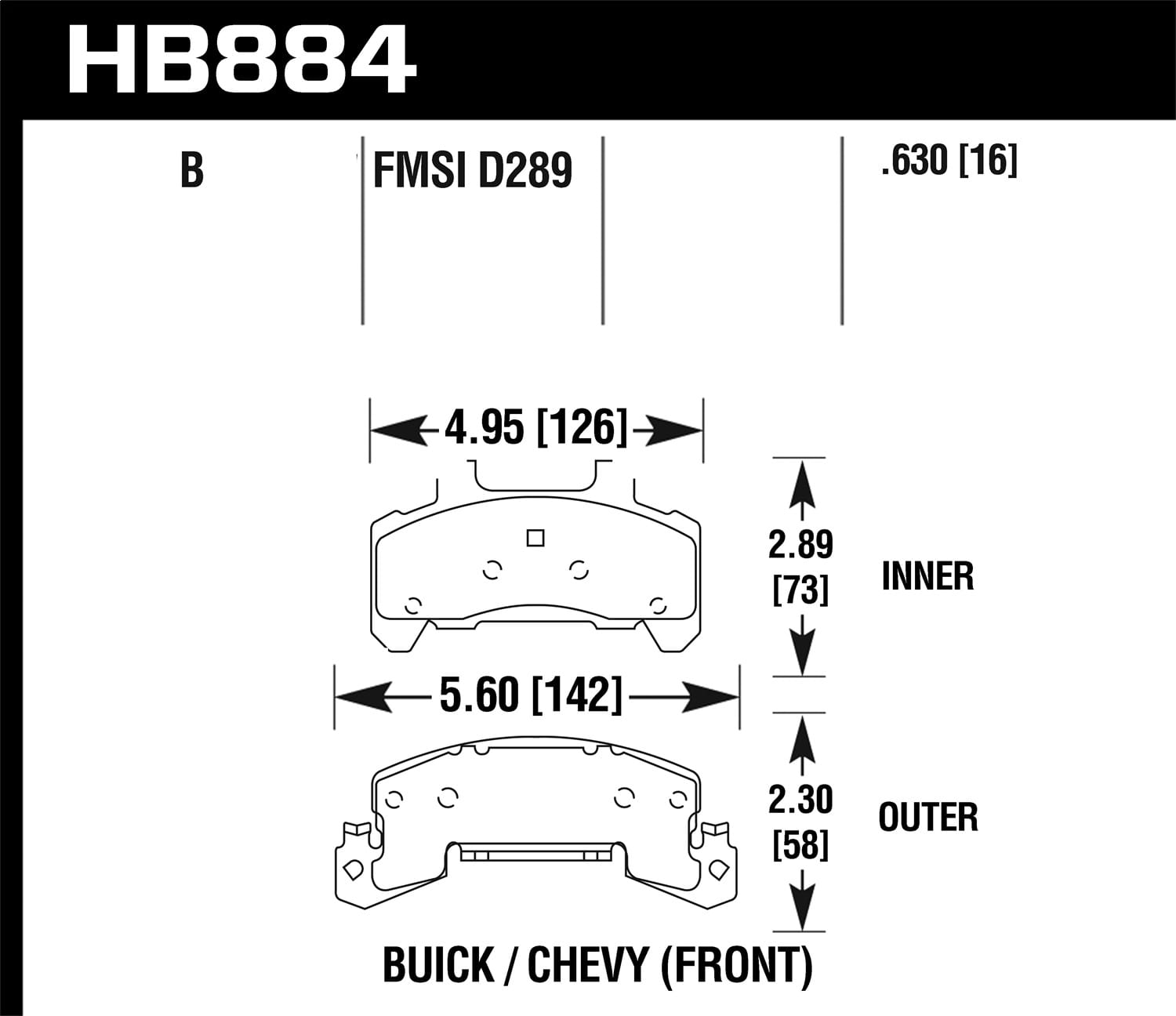 HPS 5.0 Disc Brake Pad